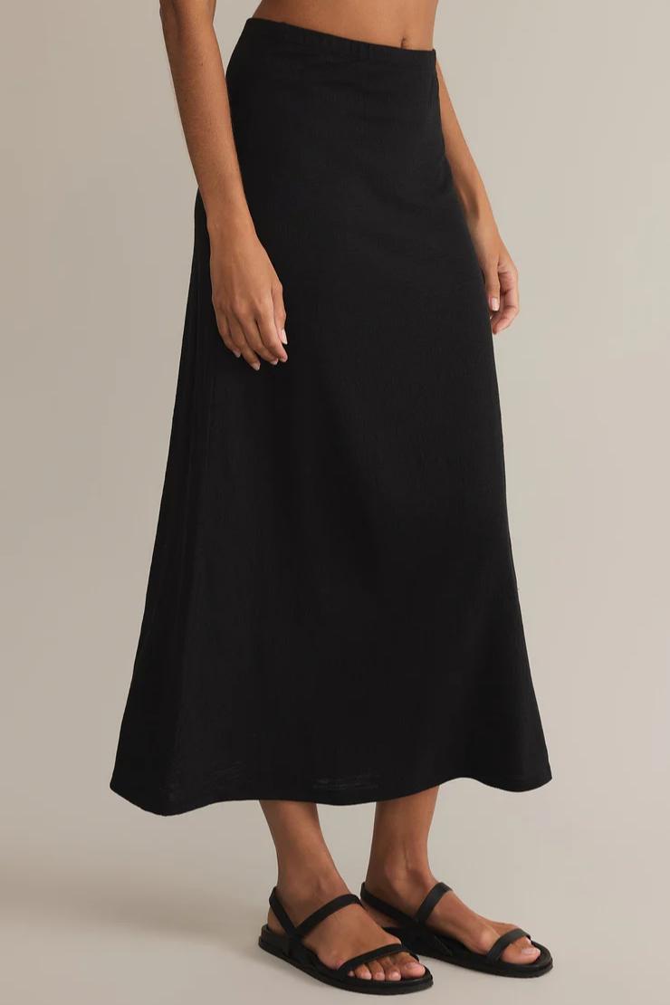 Delavine Textured Midi Skirt Product Image