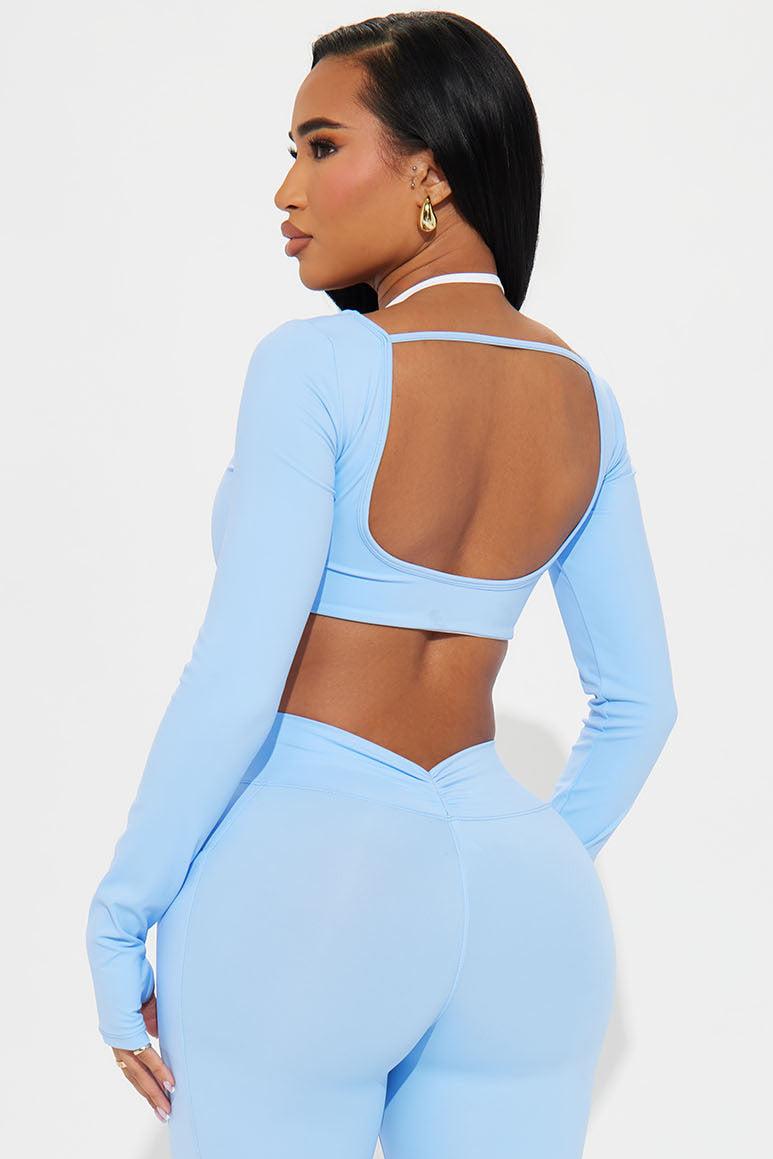 Tennis Club Twofer Active Top - Light Blue Product Image