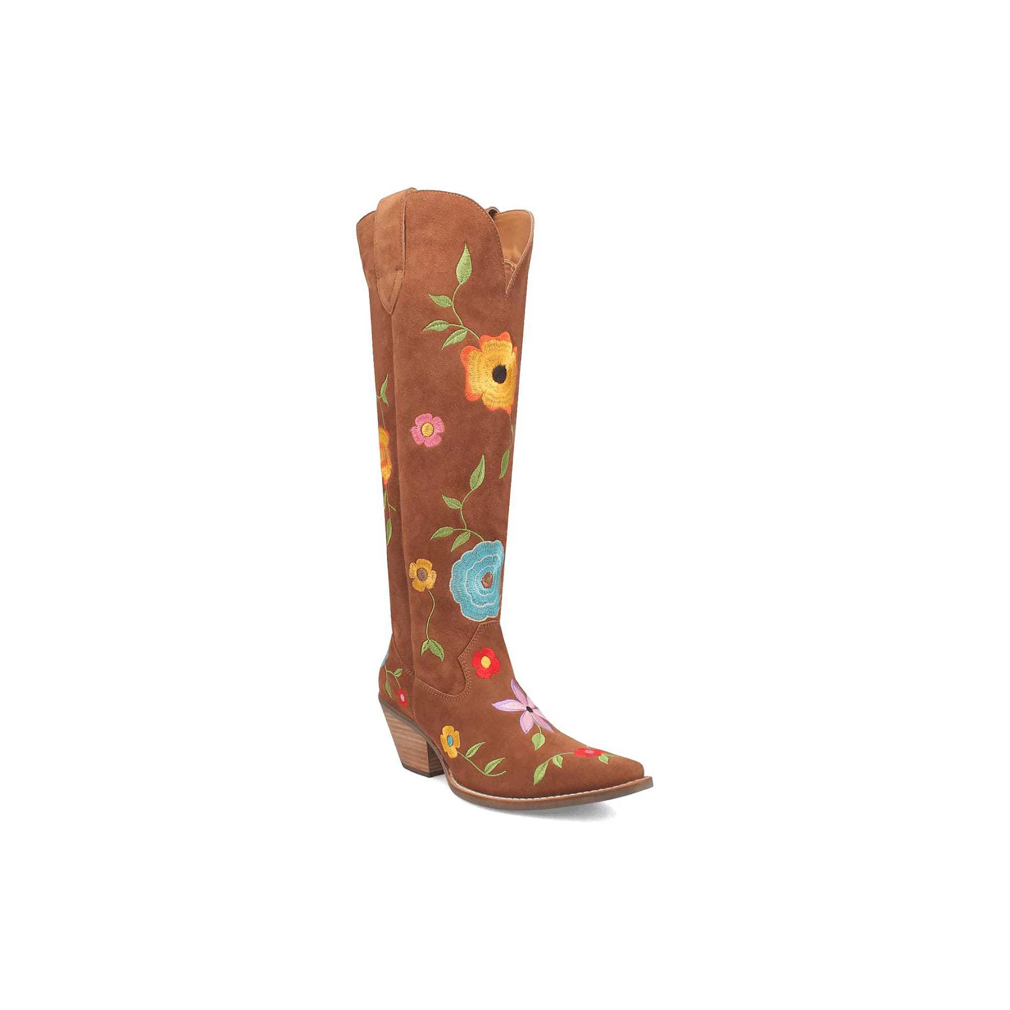 Dingo Flower Power Women's Suede Boots,  Product Image