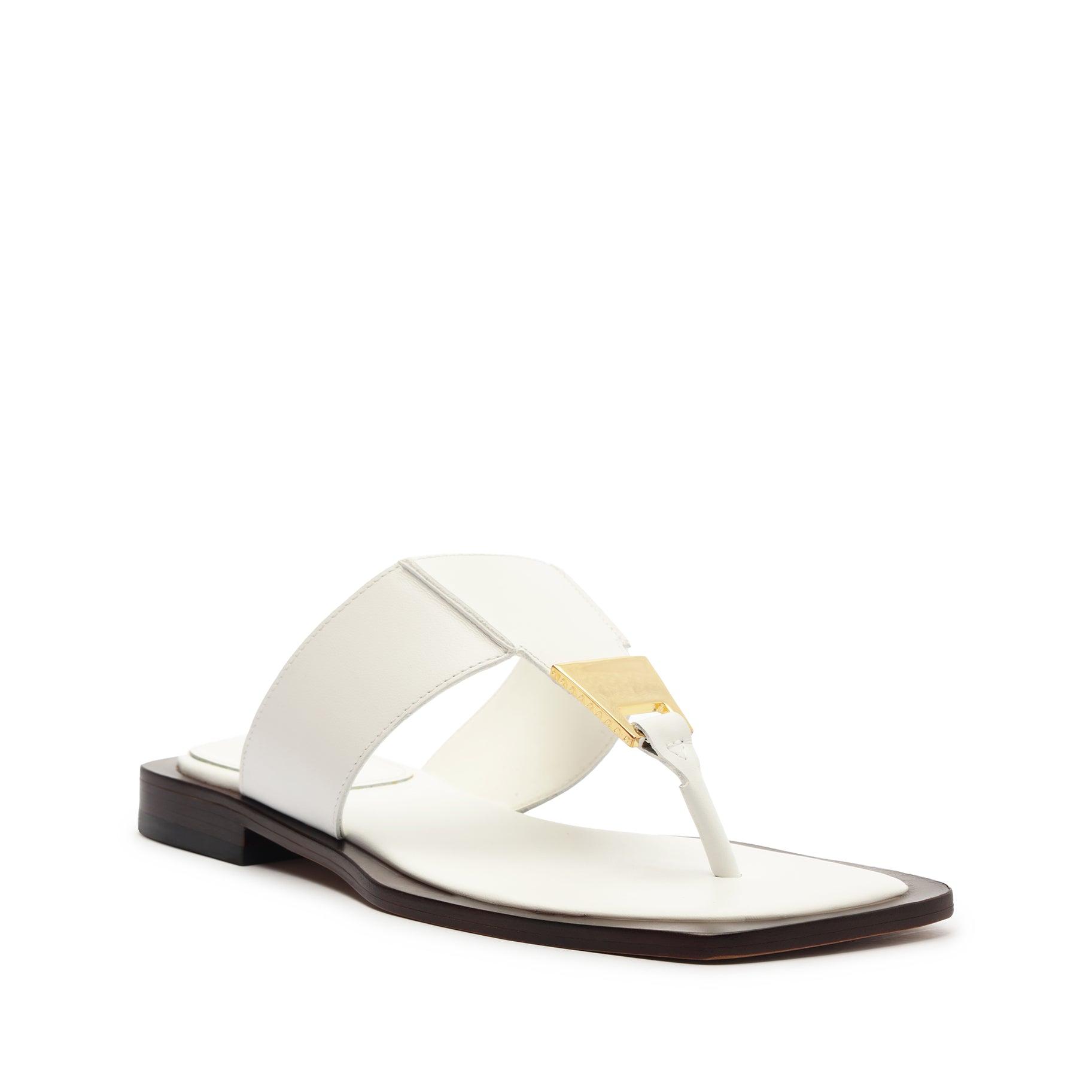 Salma Leather Flat Sandal Product Image