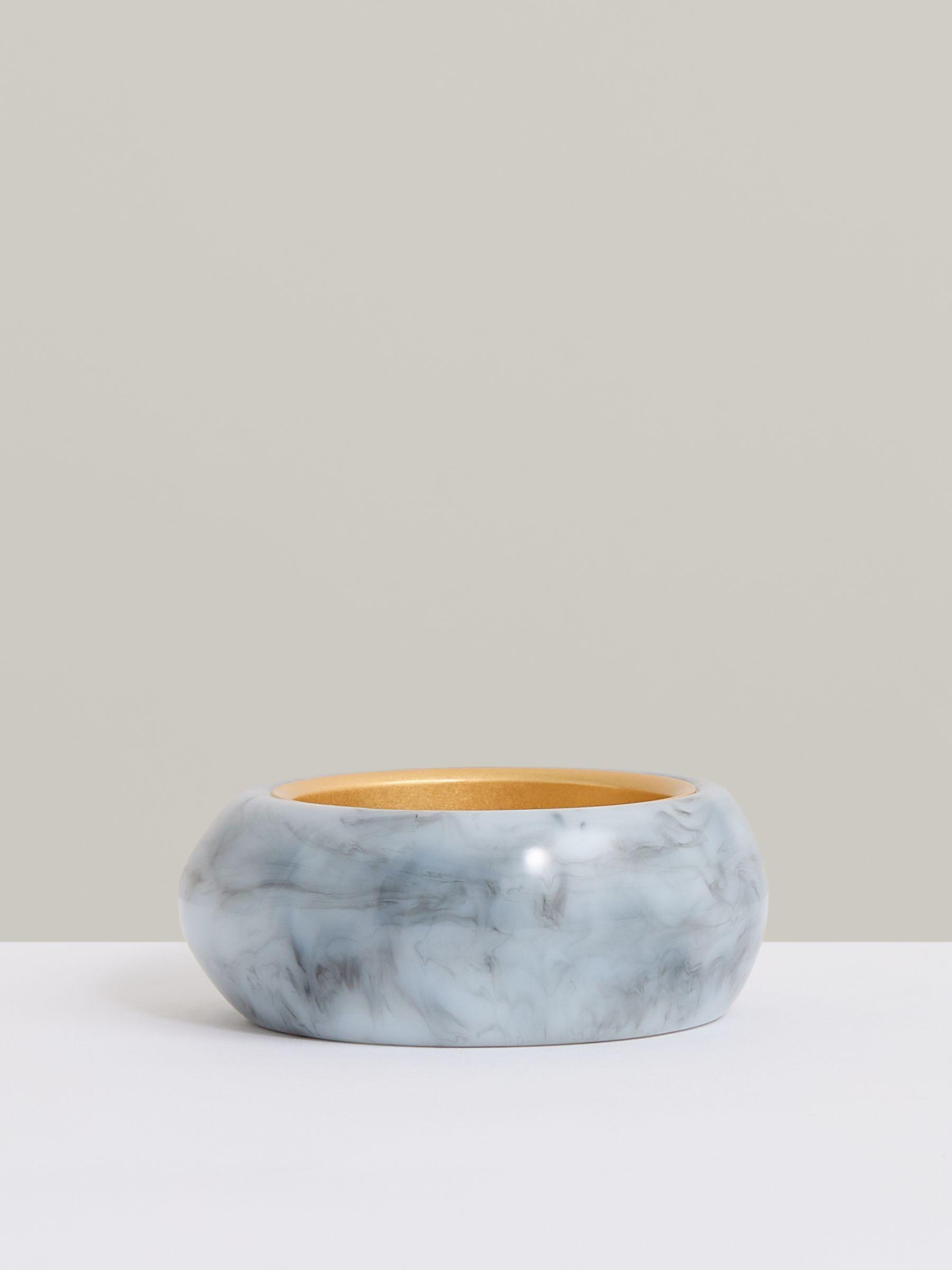 Curve Marble Bangle in Gold Tone Product Image