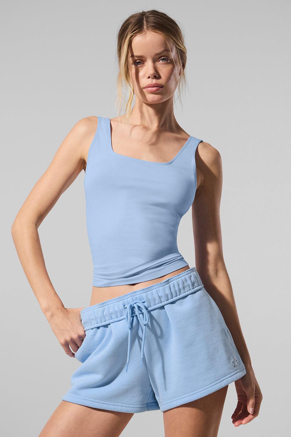 Sheer Glow Tank - Seashell Blue Product Image