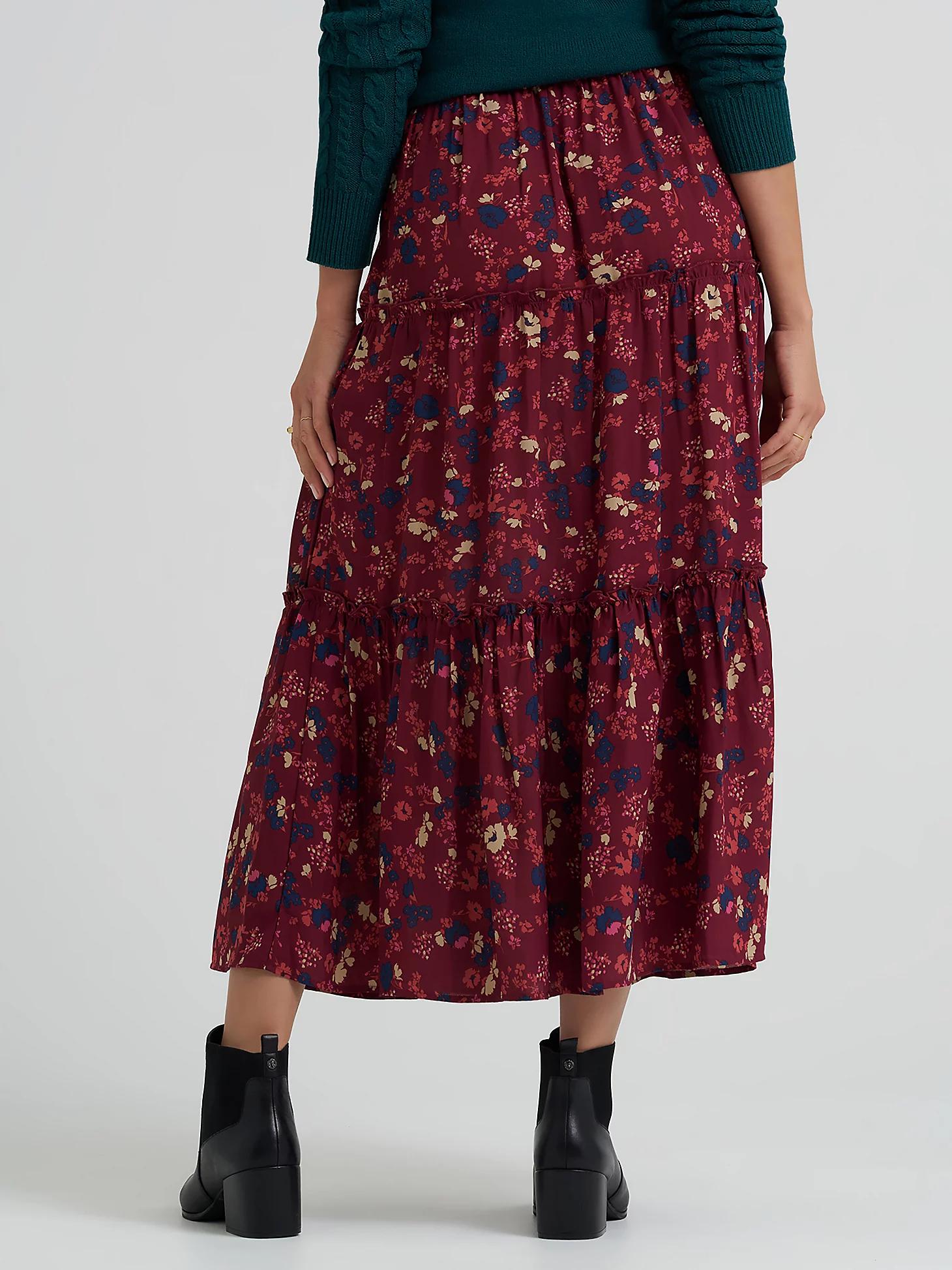 Women's Long Tiered Floral Skirt | Women's Skirts & Dresses | Lee® Product Image