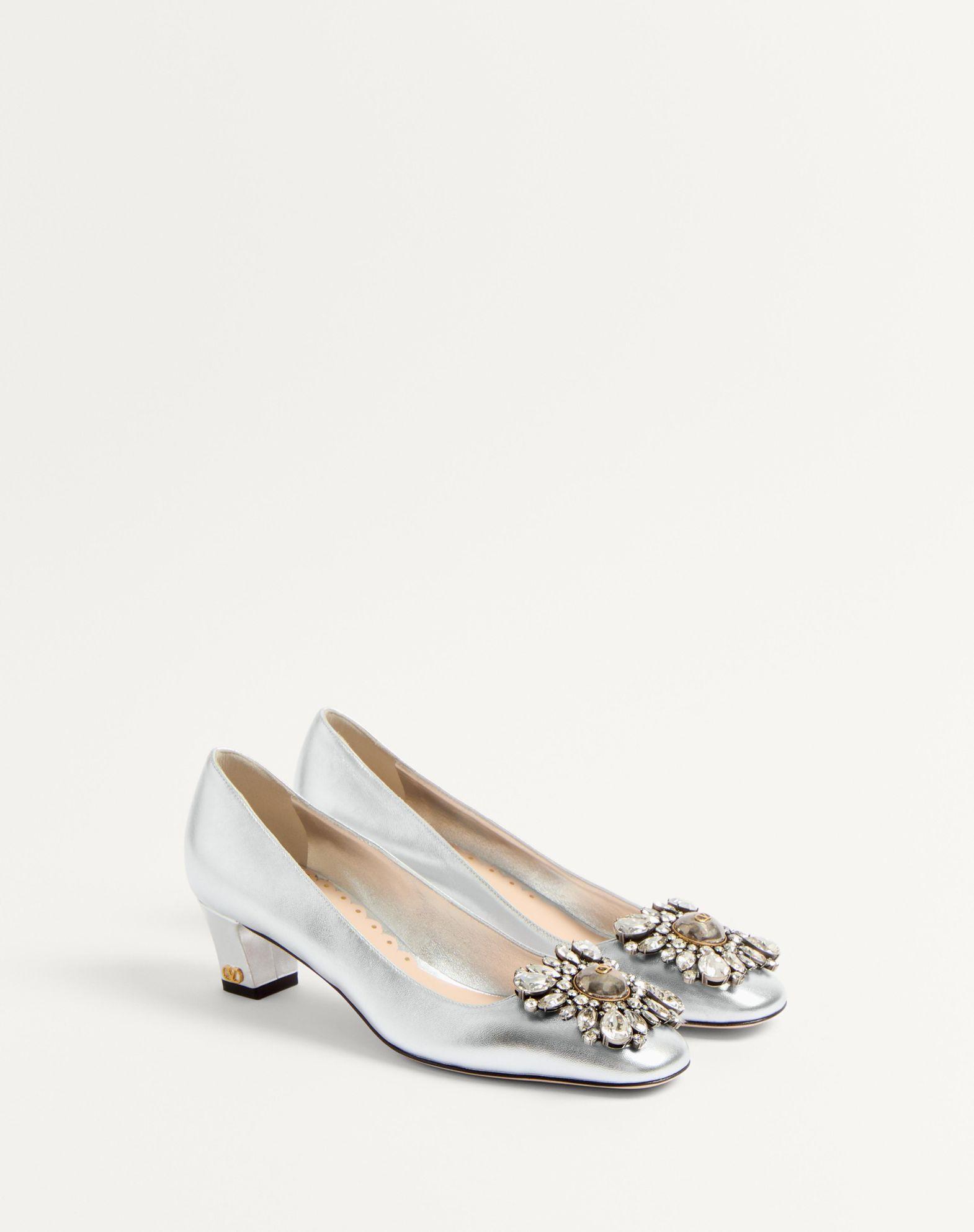 Preshoes Pumps In Laminated Nappa With 45Mm Crystals Product Image