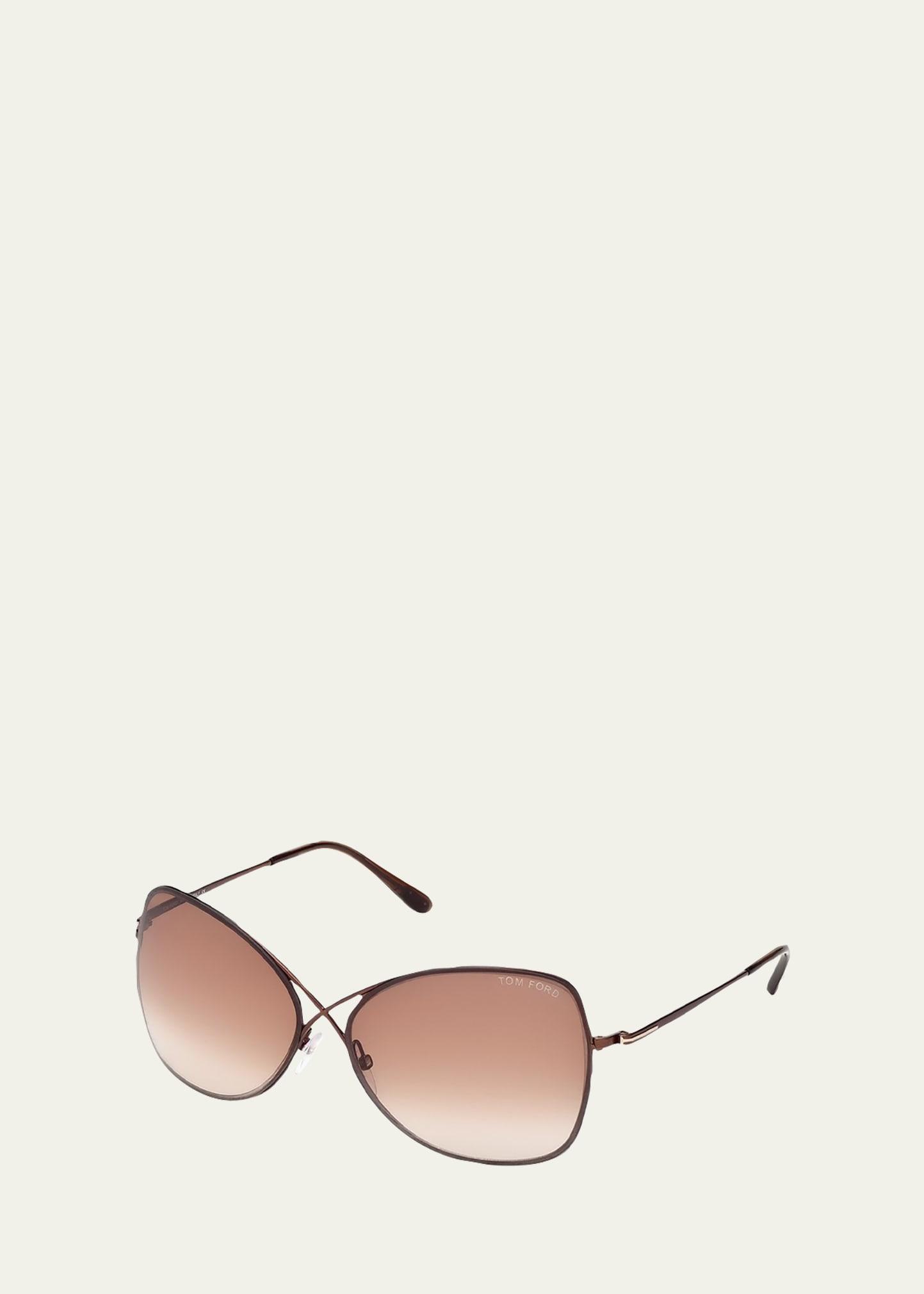 Colette Metal-Frame Butterfly Sunglasses Product Image