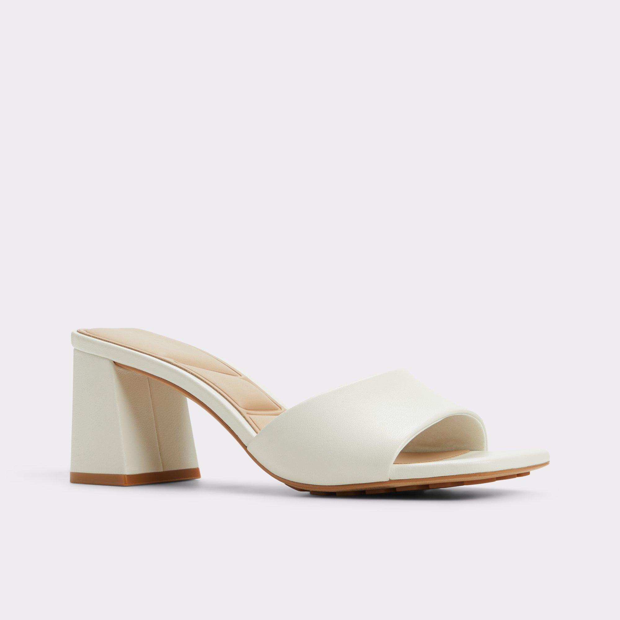 Tisha White Women's Heeled mules | ALDO US Product Image
