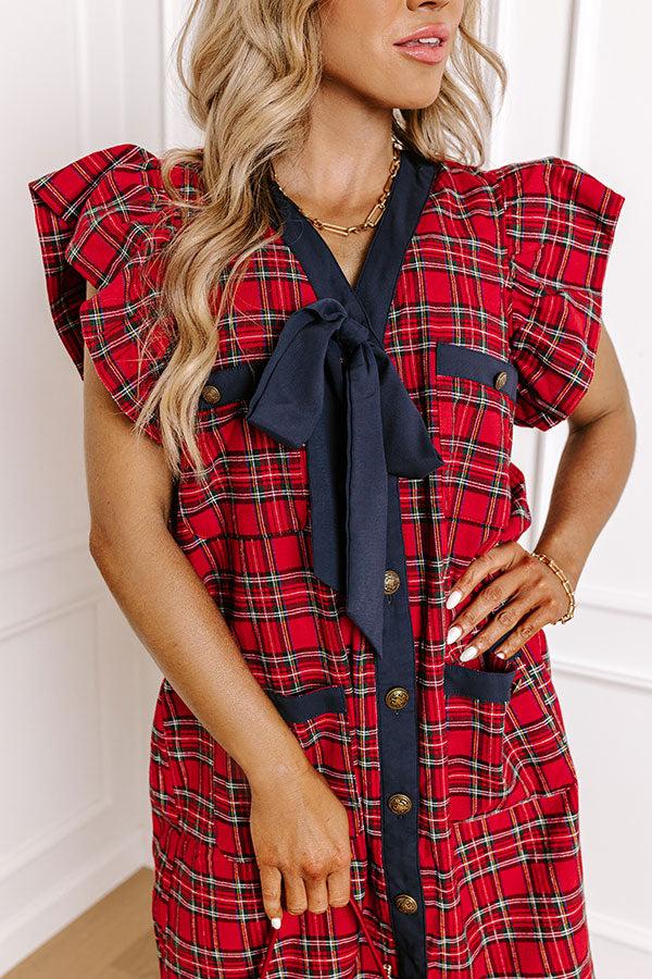 Pretty In Plaid Mini Dress Product Image