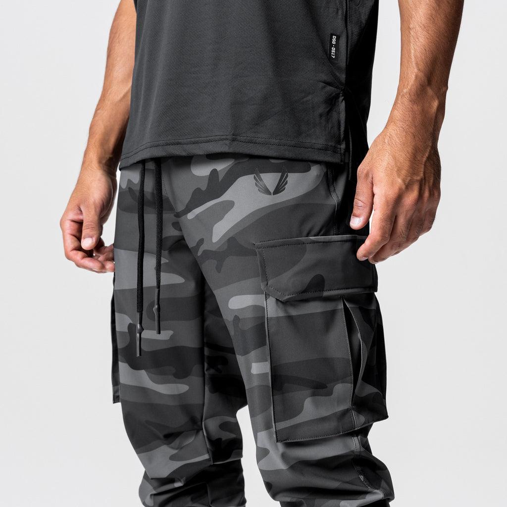0437. Tetra-Lite® Cargo High Rib Jogger - Black Camo Product Image