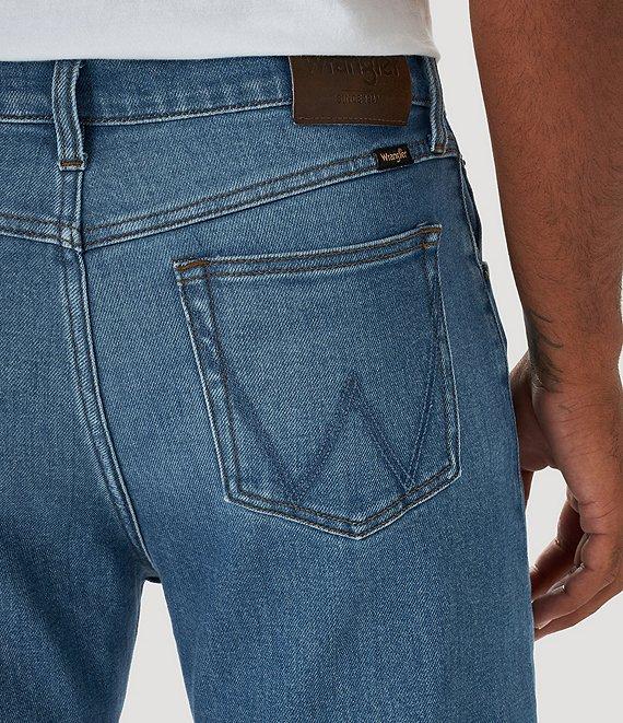 Wrangler® Regular Fit Straight Leg Stretch Denim Jeans Product Image