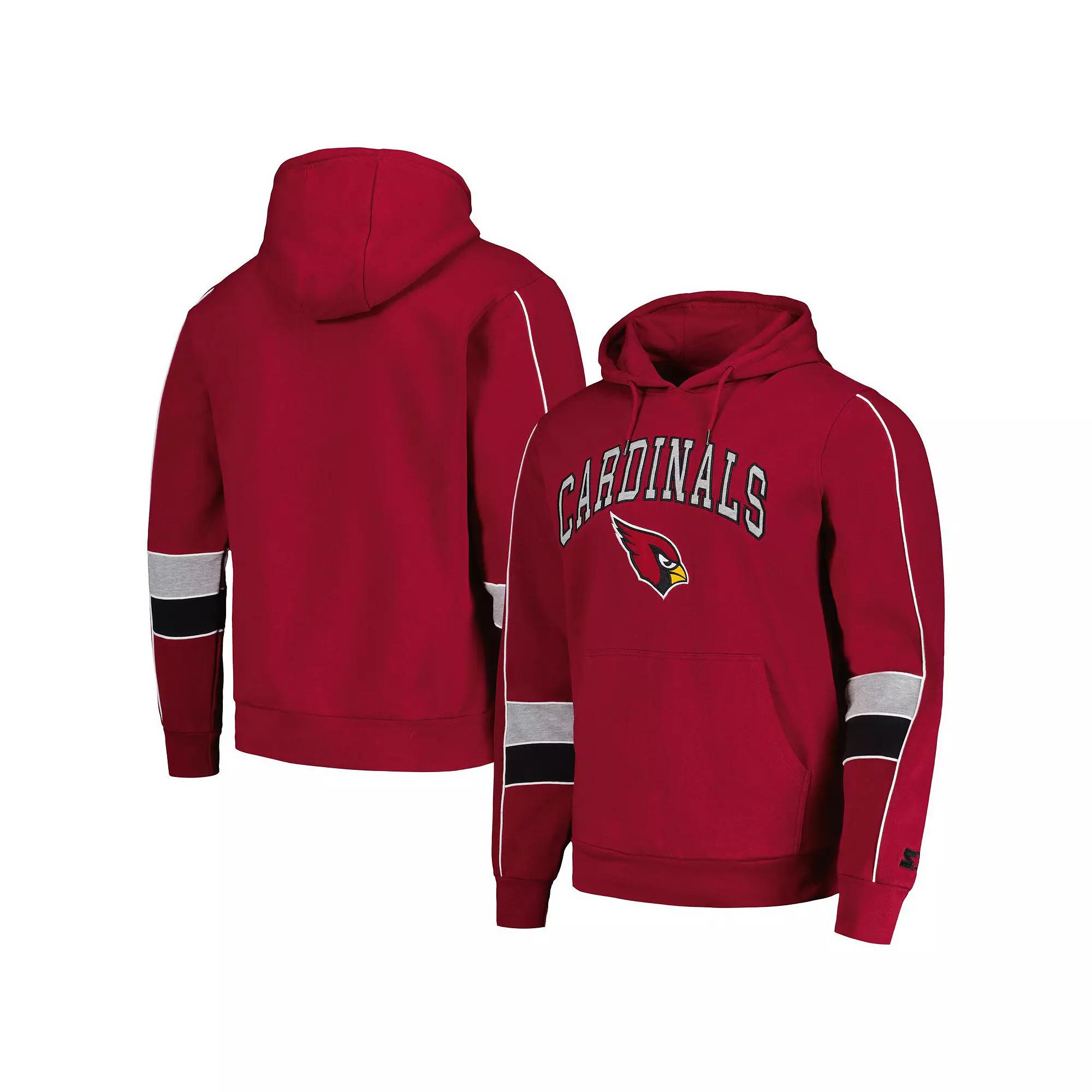 Men's Starter Red Tampa Bay Buccaneers Captain Pullover Hoodie,  Product Image
