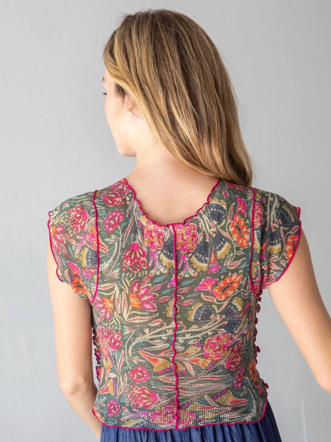 Brianna Cotton Ruffle Trim Top Product Image