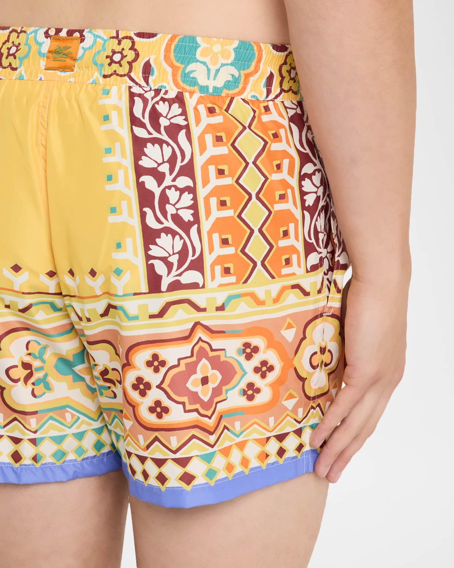 Men's Bold Floral Swim Trunks Product Image