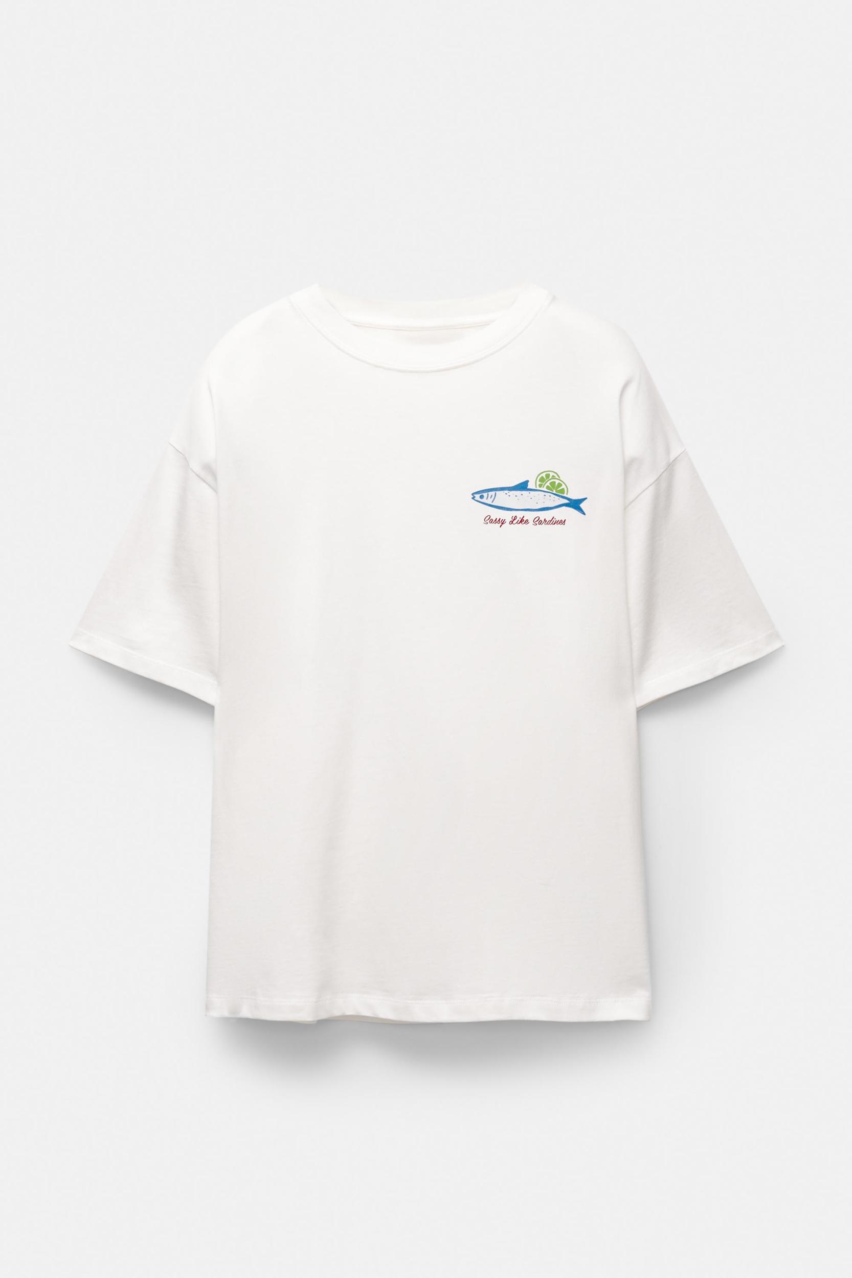 Sardine graphic T-shirt Product Image