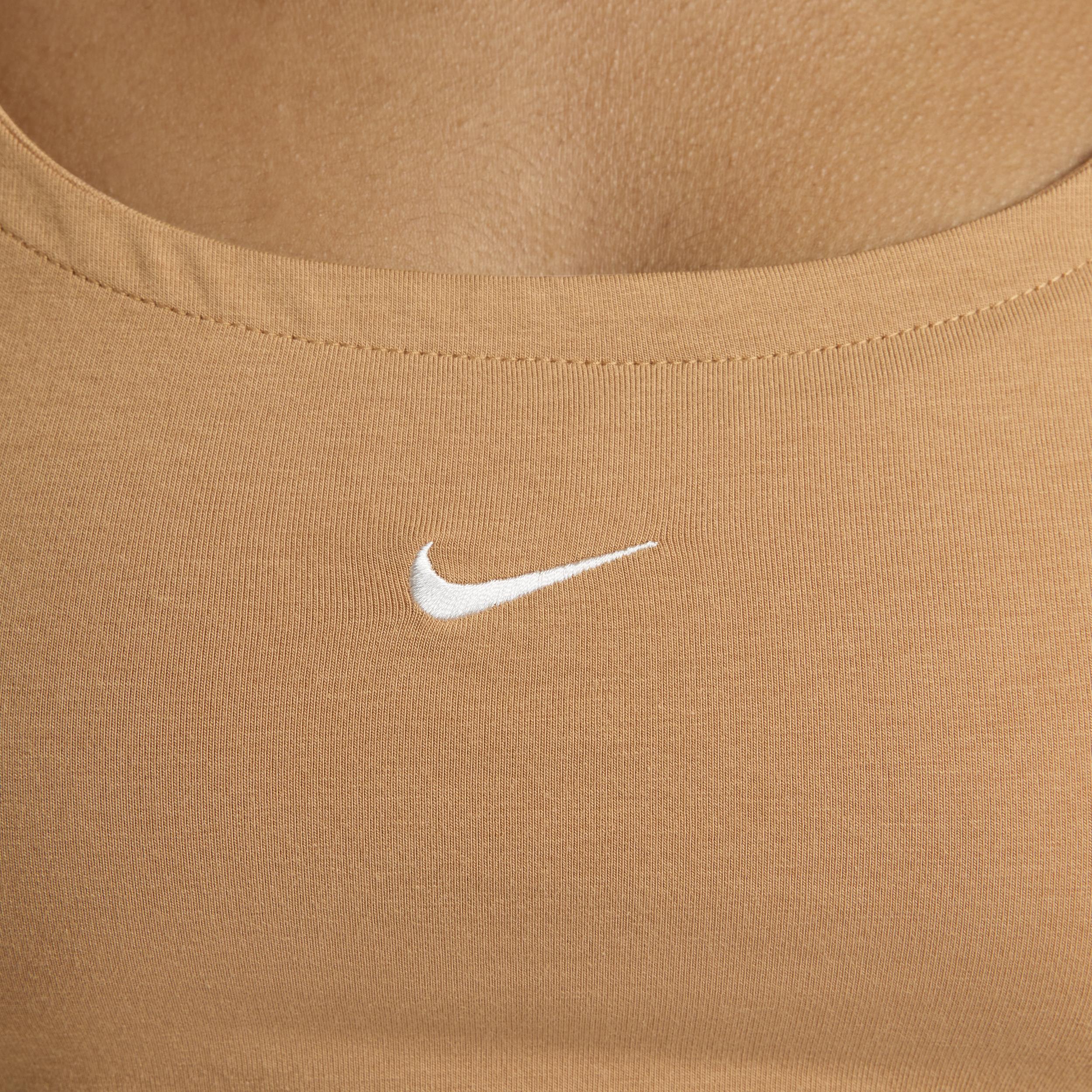 Women's Nike Sportswear Chill Knit Short-Sleeve Square-Neck Top Product Image