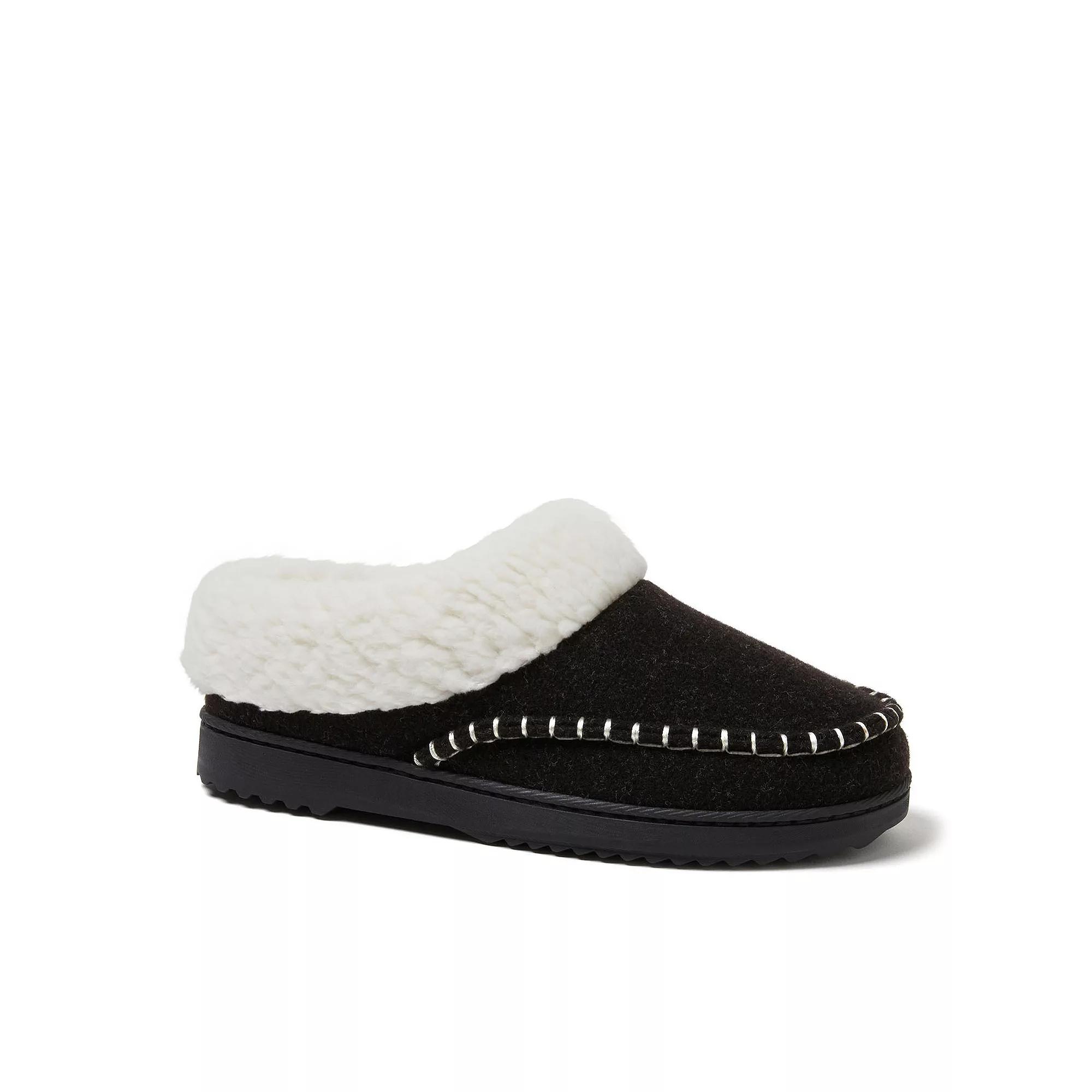 Dearfoams Nyla Felted Women's Clog Slippers, Size: Small, Black Product Image