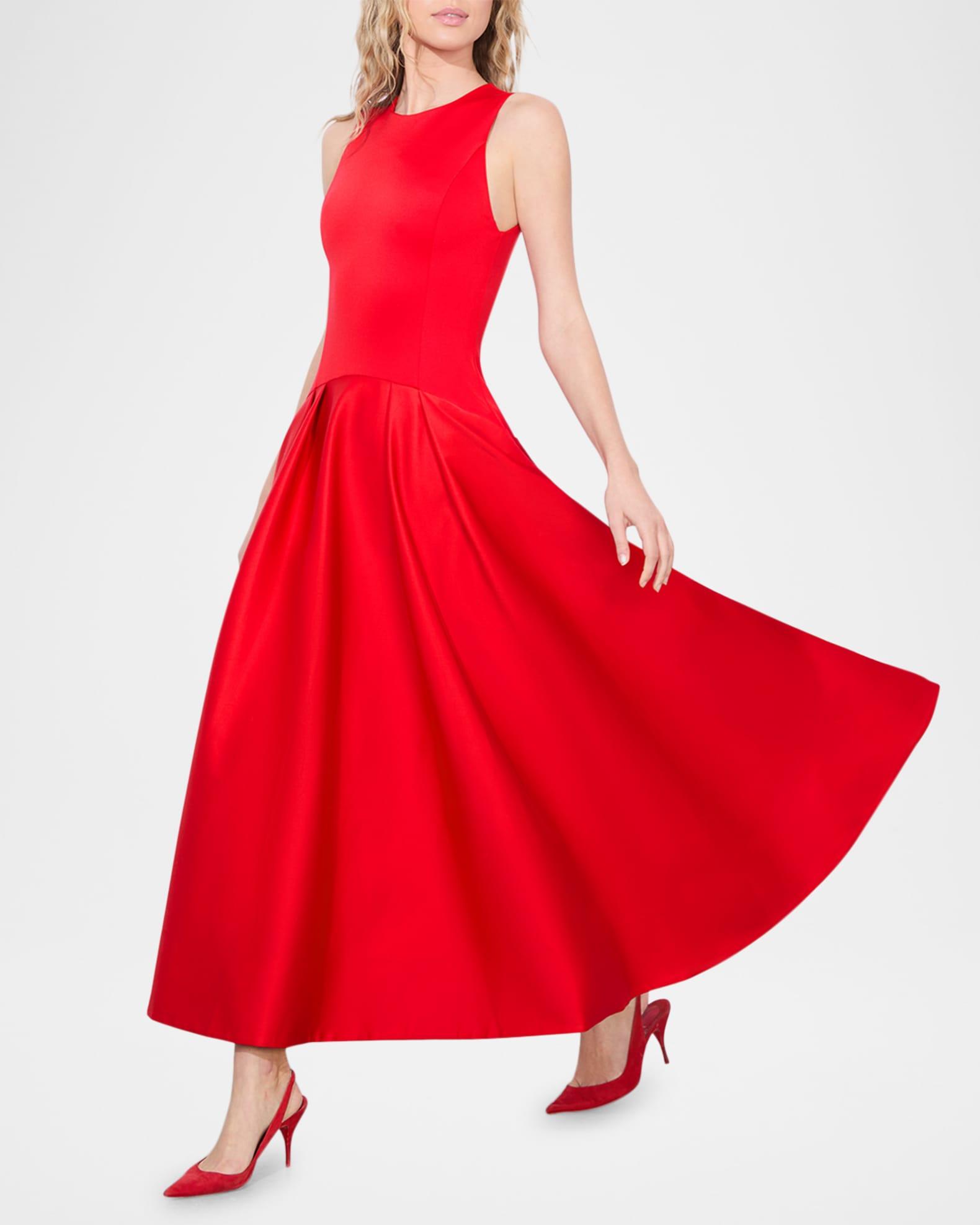 Adley Drop-Waist Midi Dress Product Image