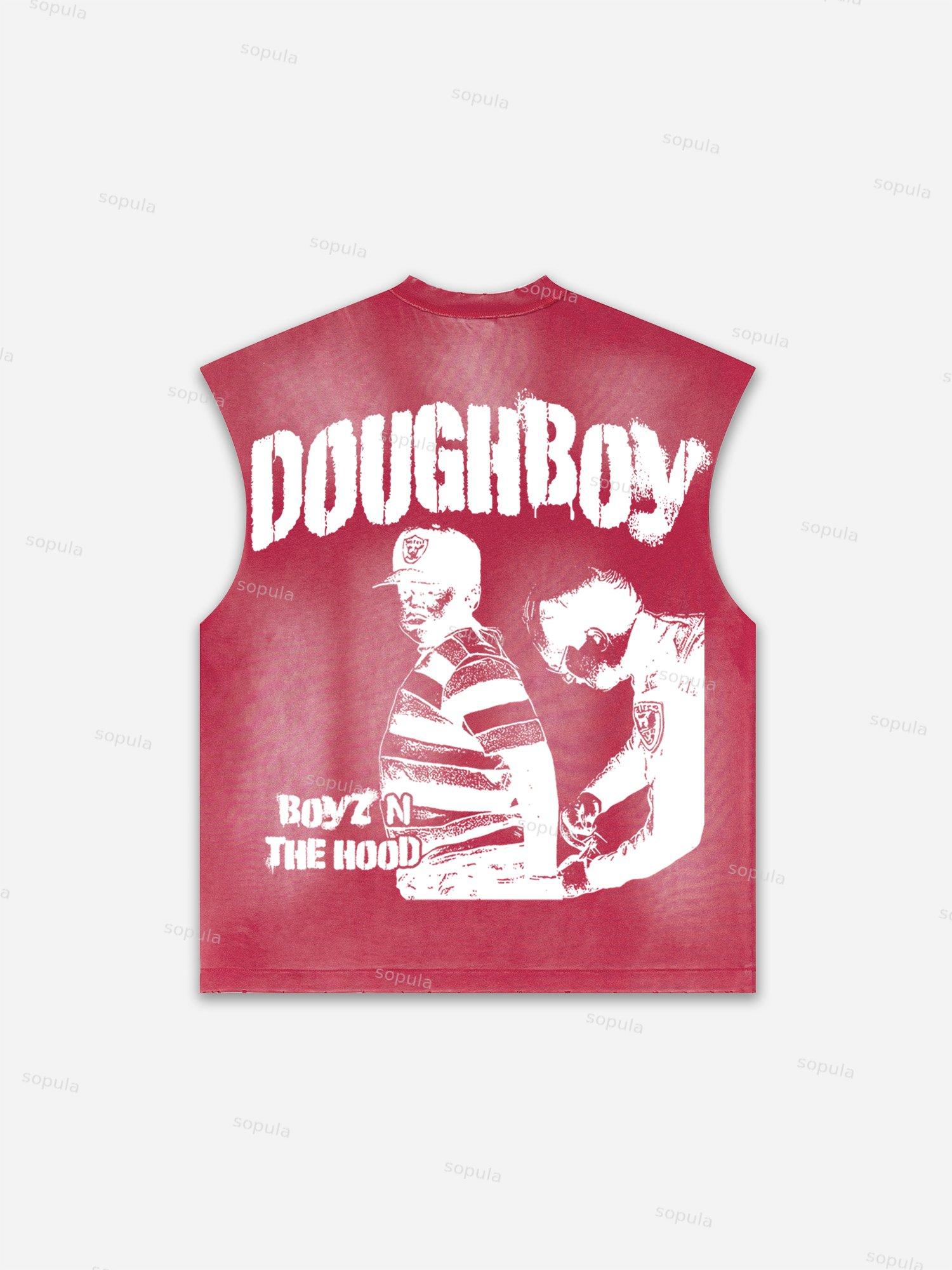 Basketball Dreams Boys Print Distressed Tank Top Product Image