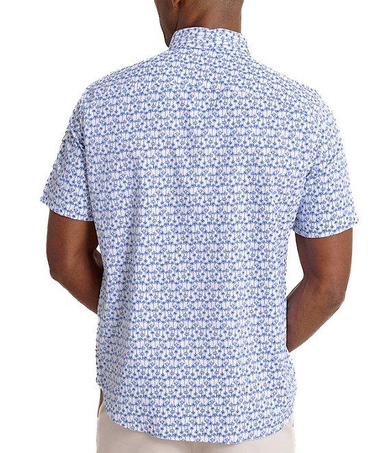 Southern Tide Intercoastal Performance Stretch Talk To The Palm Short Sleeve Woven Shirt Product Image