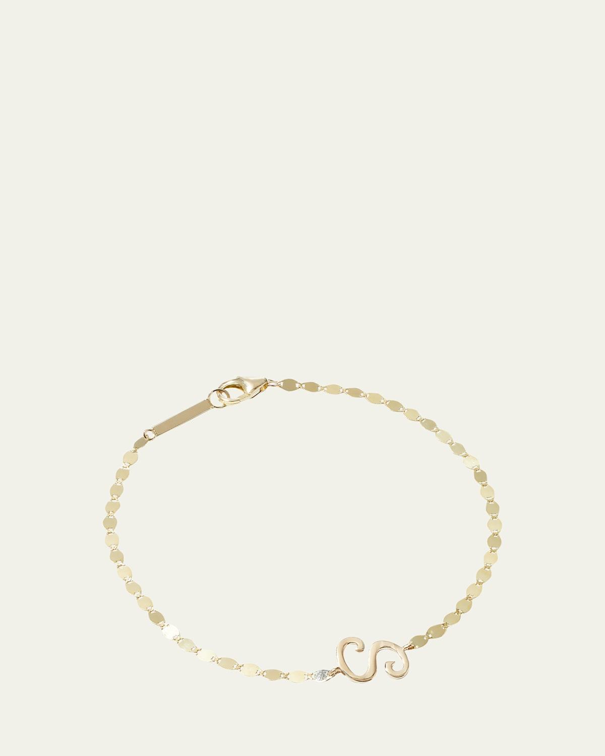 Micro Cursive Initial Bracelet Product Image