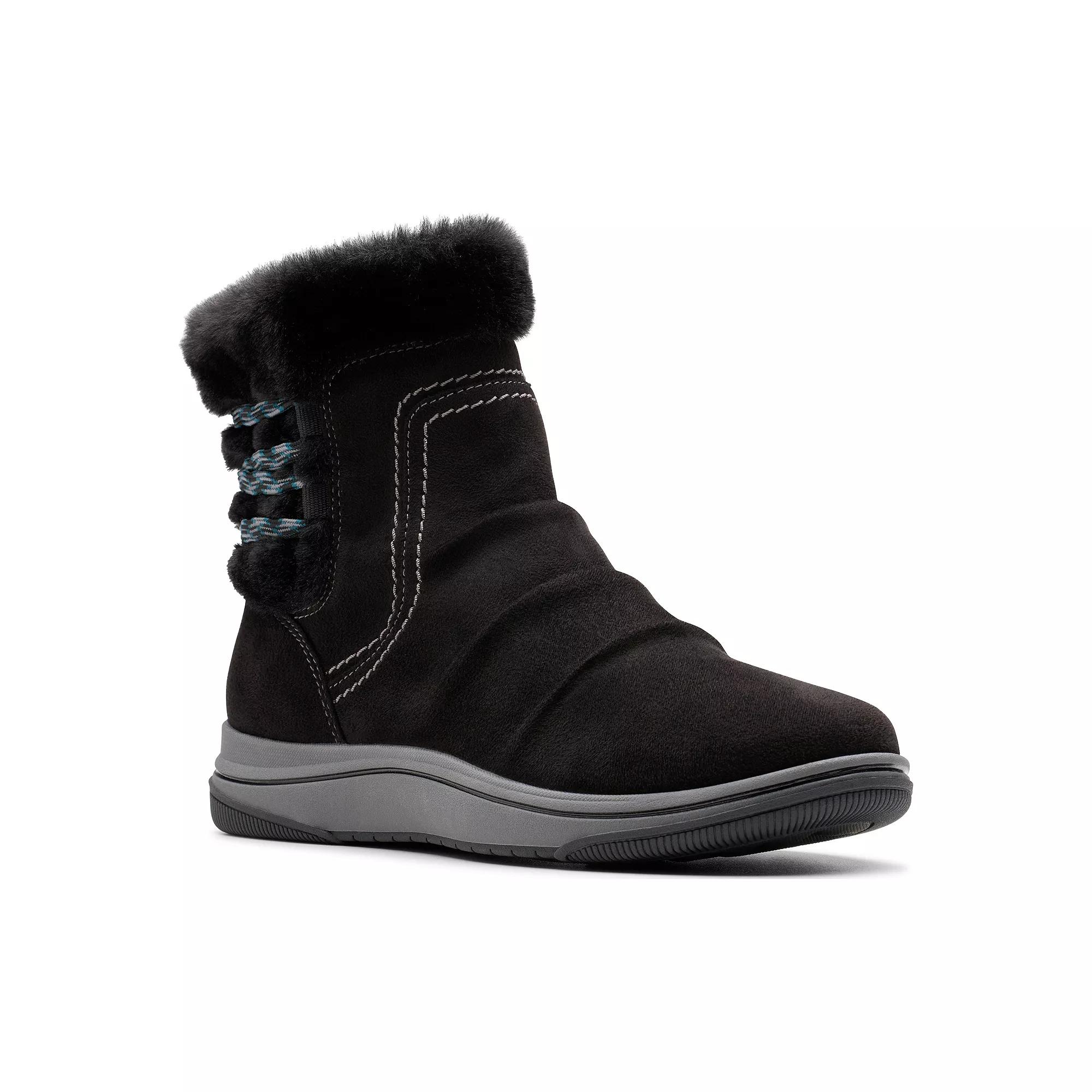 Clarks® Breeze Cozy Women's Winter Boots, Size: 6.5, Black Product Image