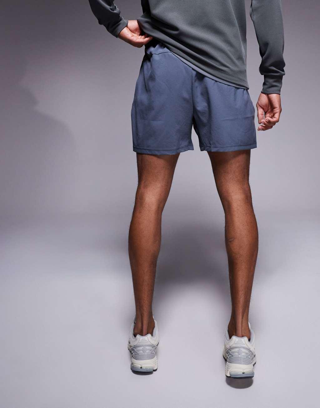 New Balance sport essentials 5 inch shorts in gray Product Image