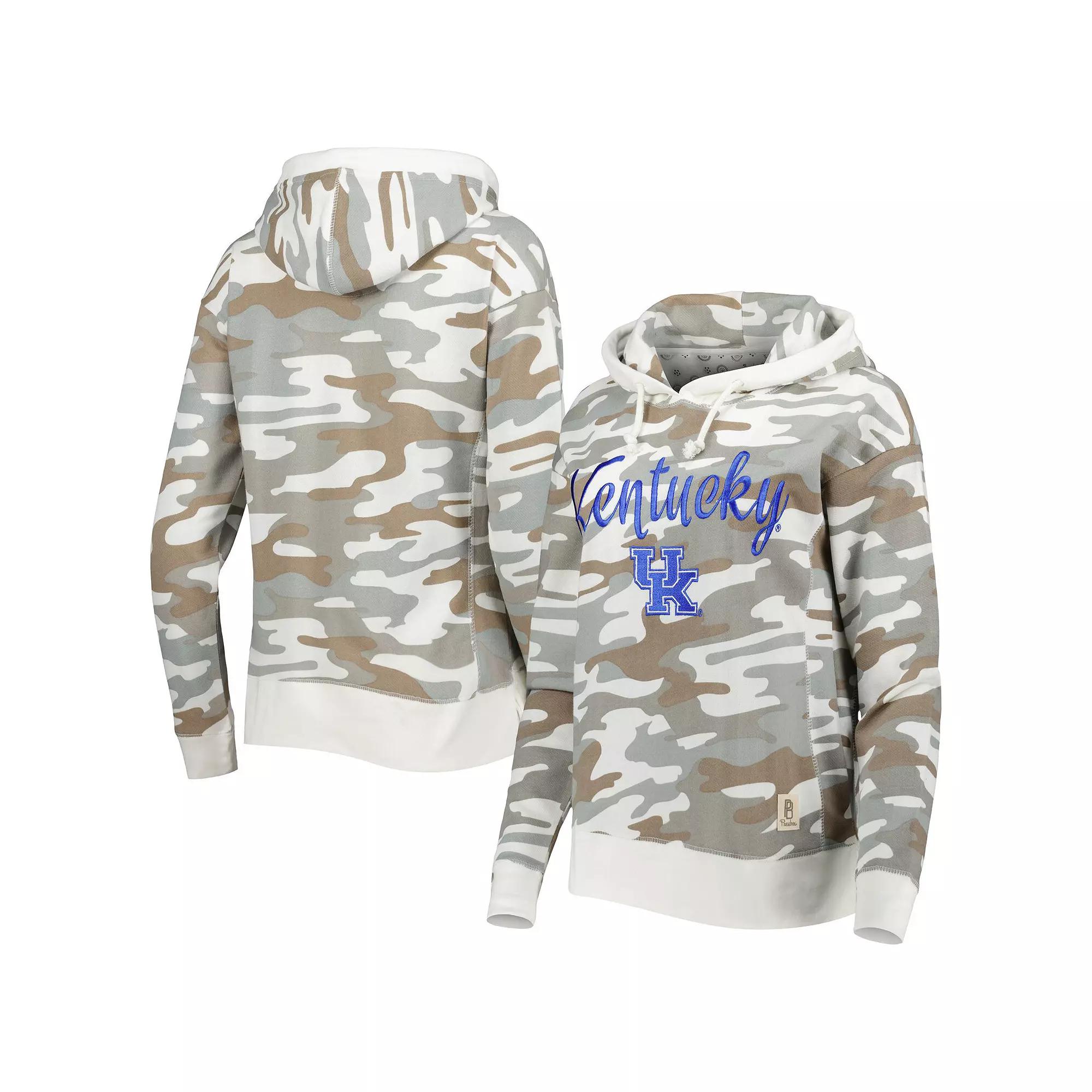 Women's Pressbox Camo Kentucky Wildcats San Pablo Pullover Hoodie, Size: Small, Green Product Image