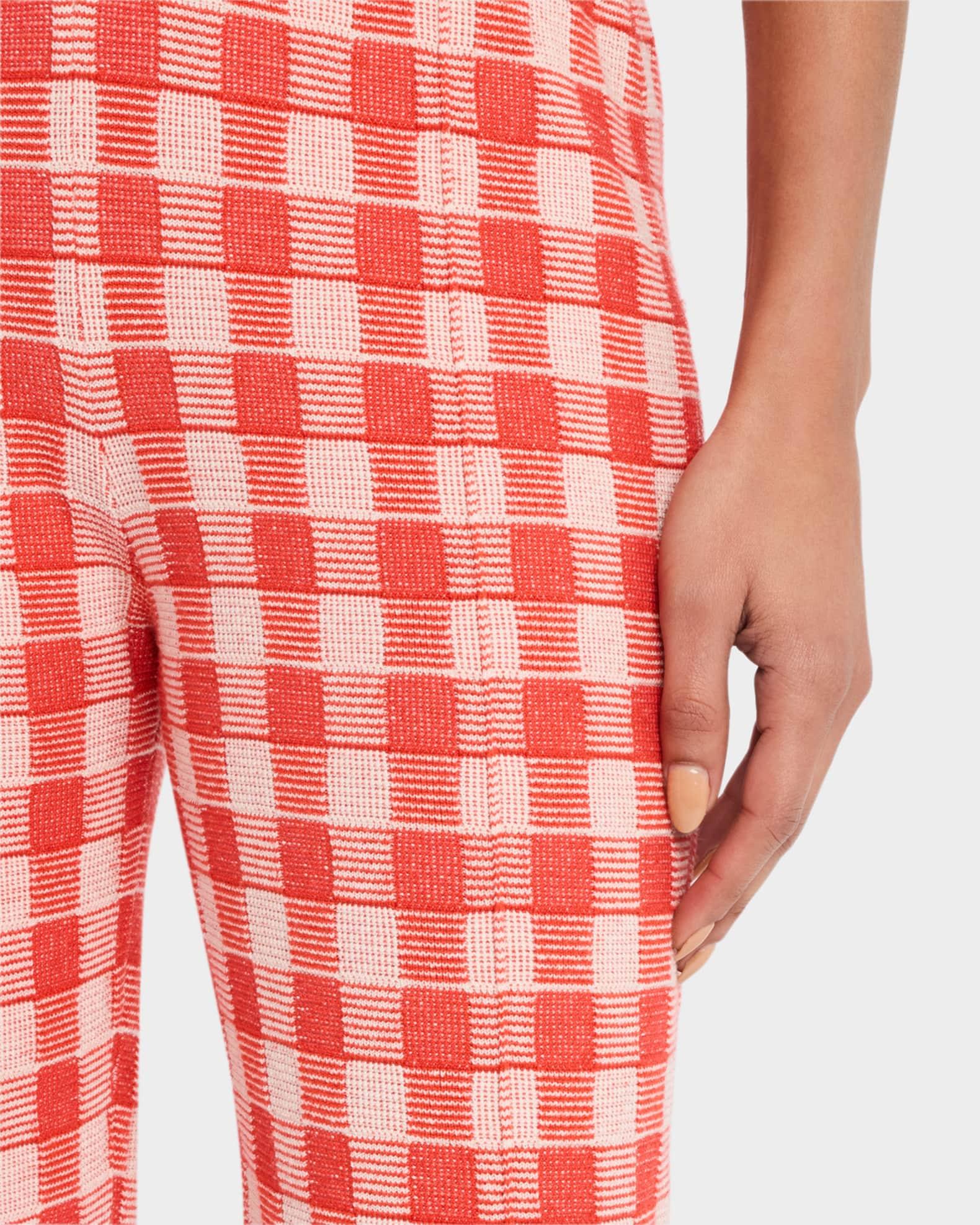 Gingham Flare Pants Product Image