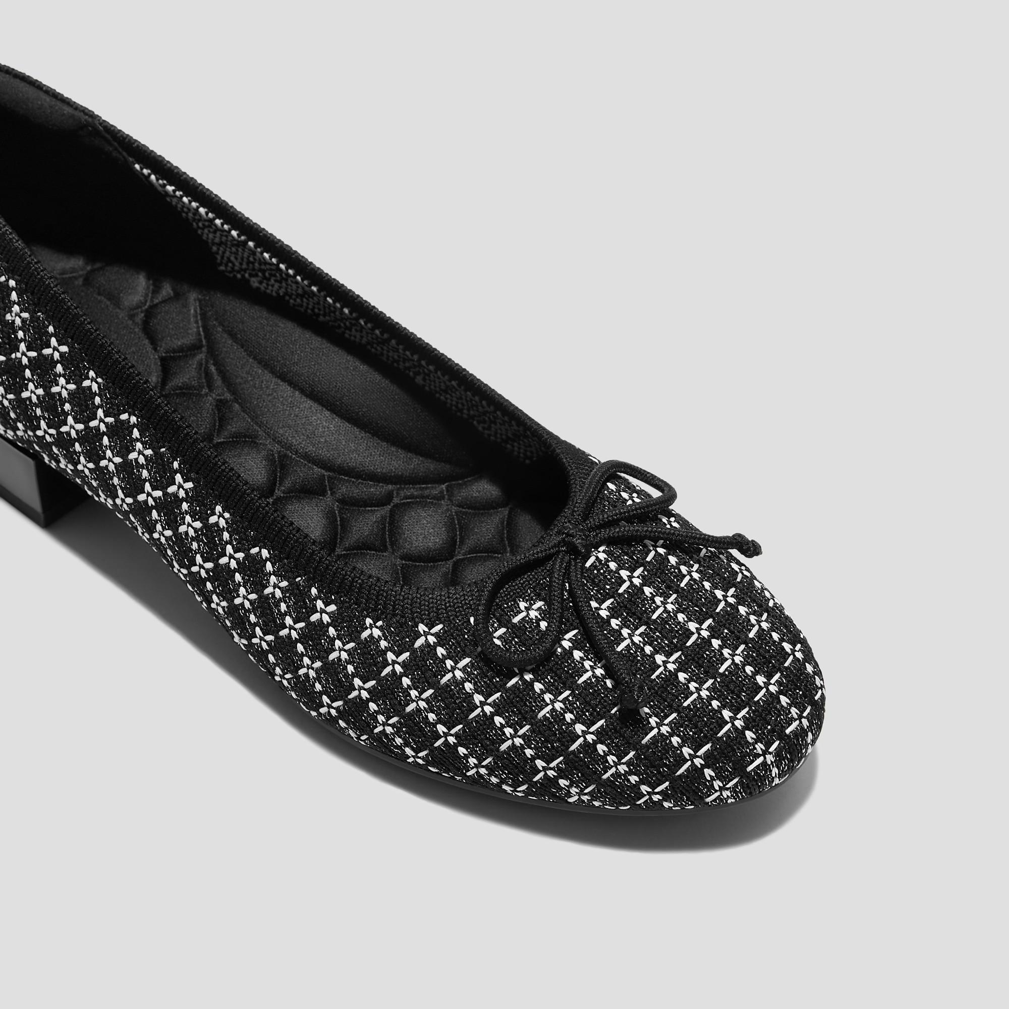 Round-Toe Small Bow Block Heels (Bianca) Product Image