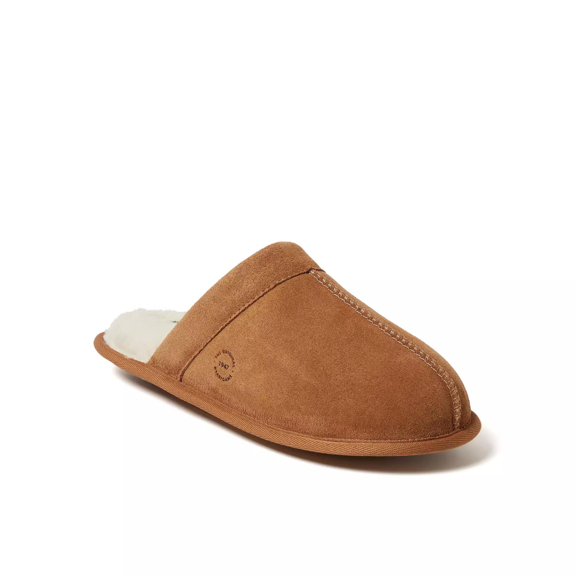 Dearfoams Kirk Men's Suede Scuff Slippers,  Product Image