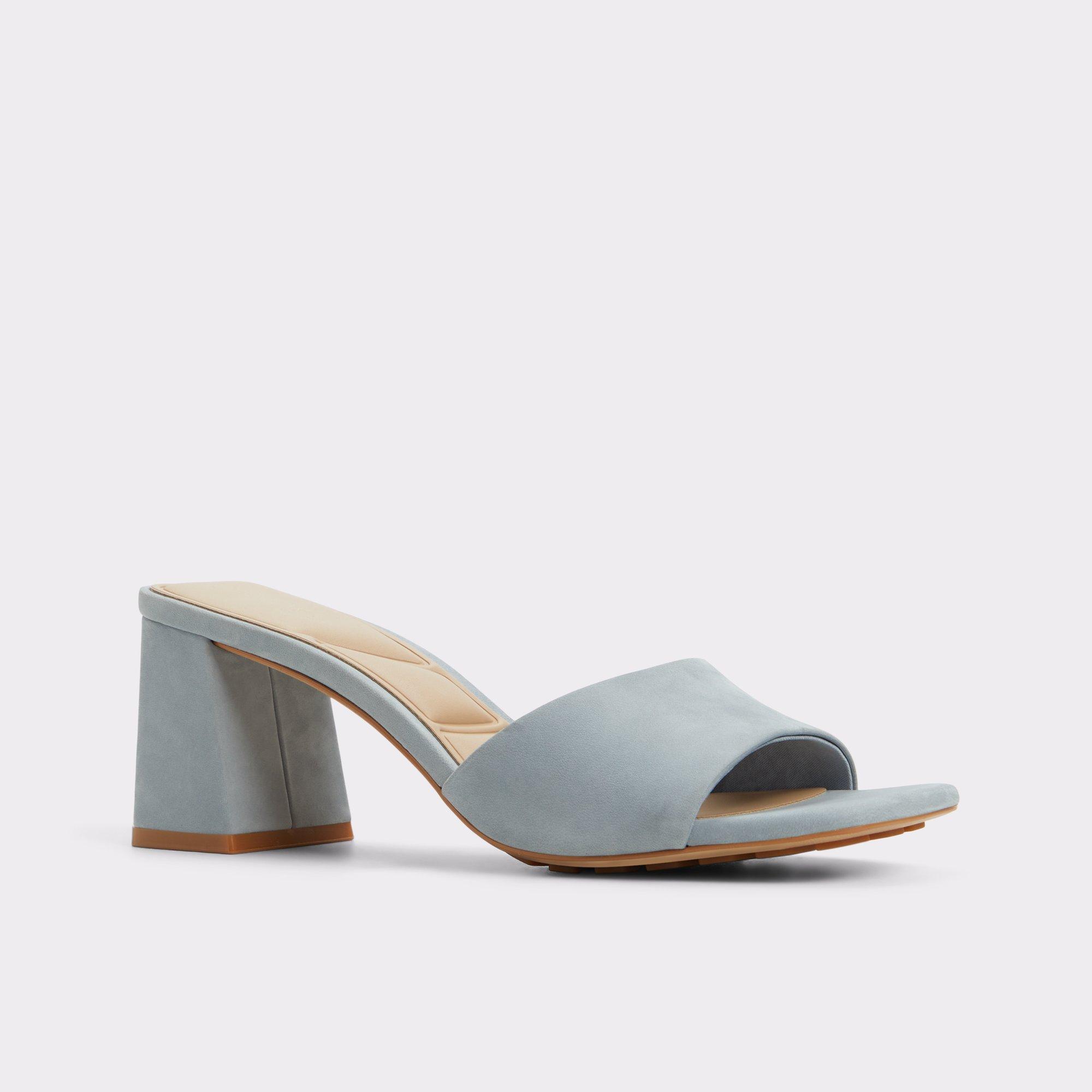 ALDO Tisha - Women's Heeled Mules Sandals - Blue, Size 10 Product Image