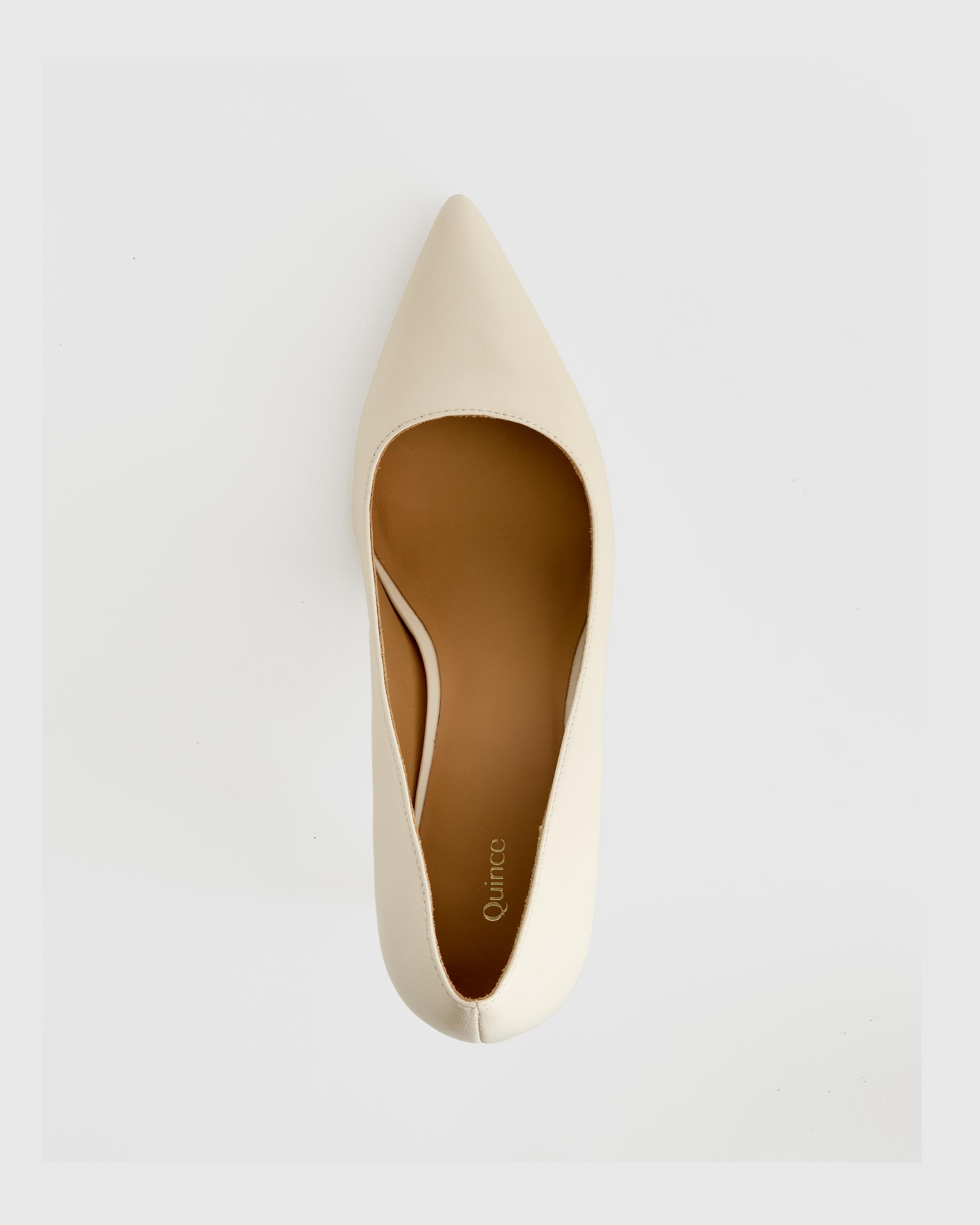 Quince | Women's Italian Leather 75mm Pointy Toe Pump Product Image