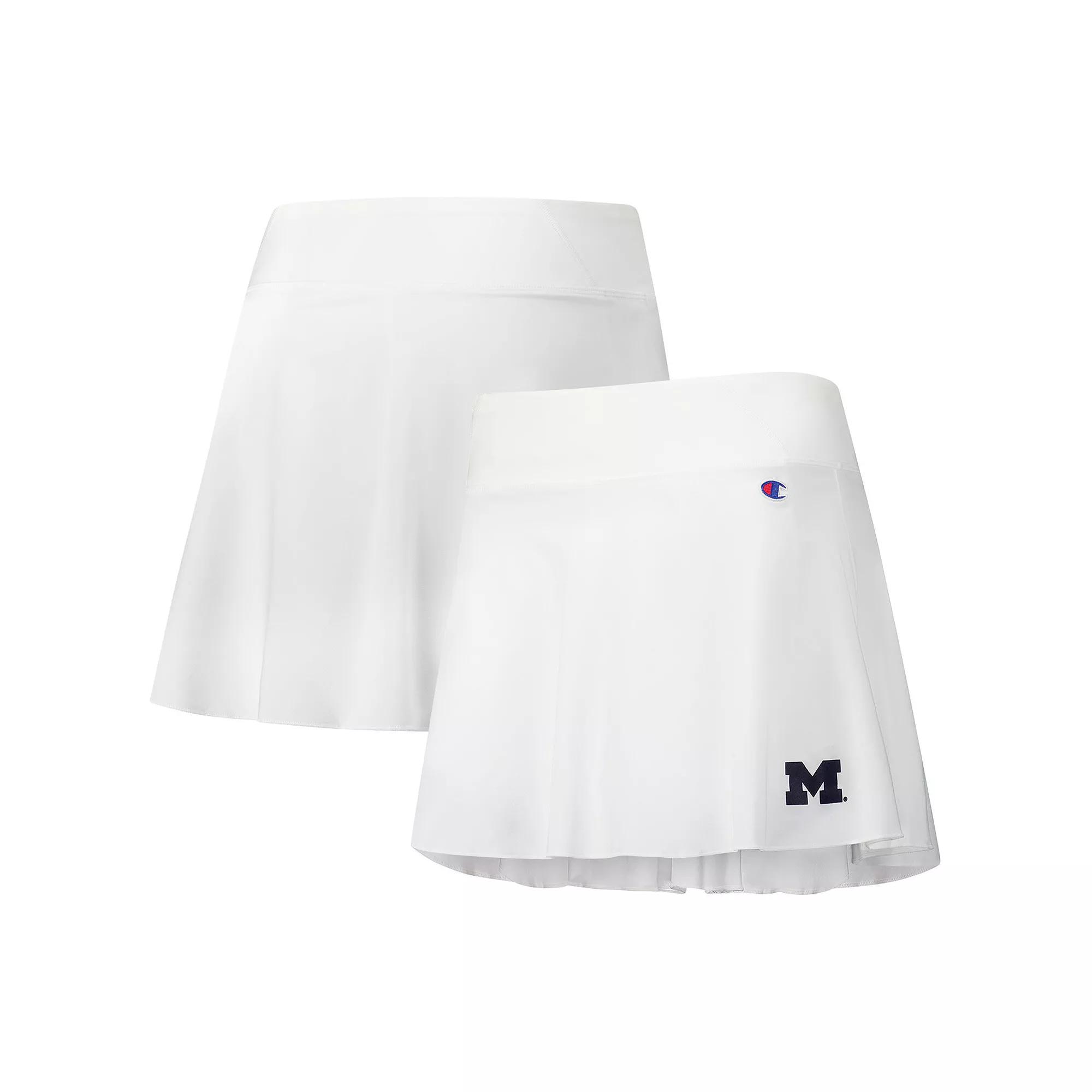 Women's Champion White Michigan Wolverines Tailgate Soft Touch Skort,  Product Image