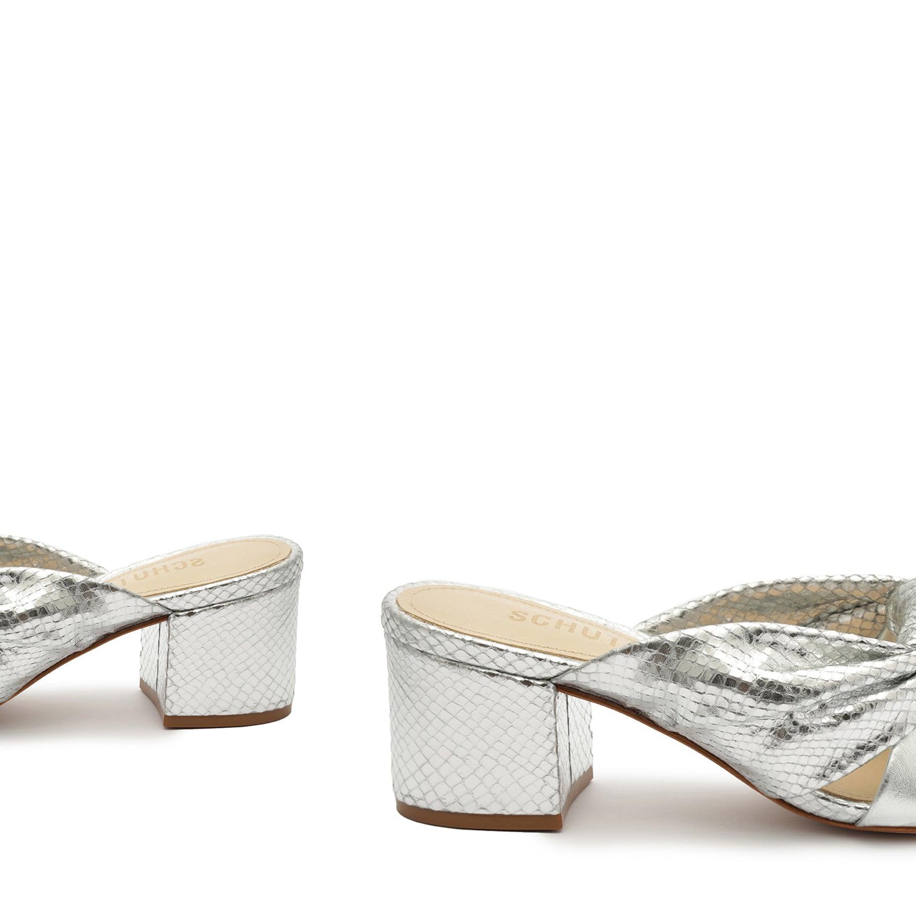 Mindy Mid Block Metallic Sandal Female Product Image