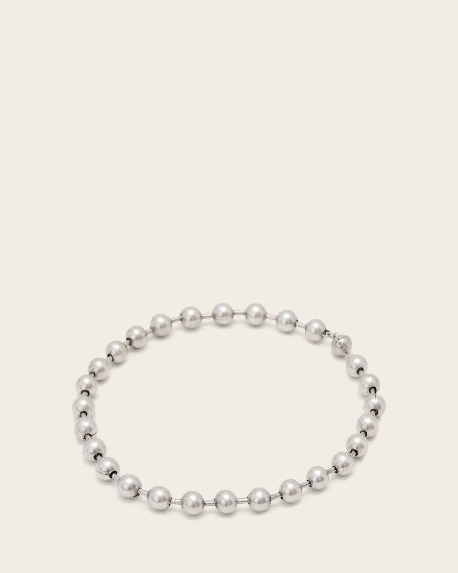 Janna Flat Earrings WARM SILVER | ALLSAINTS US Product Image