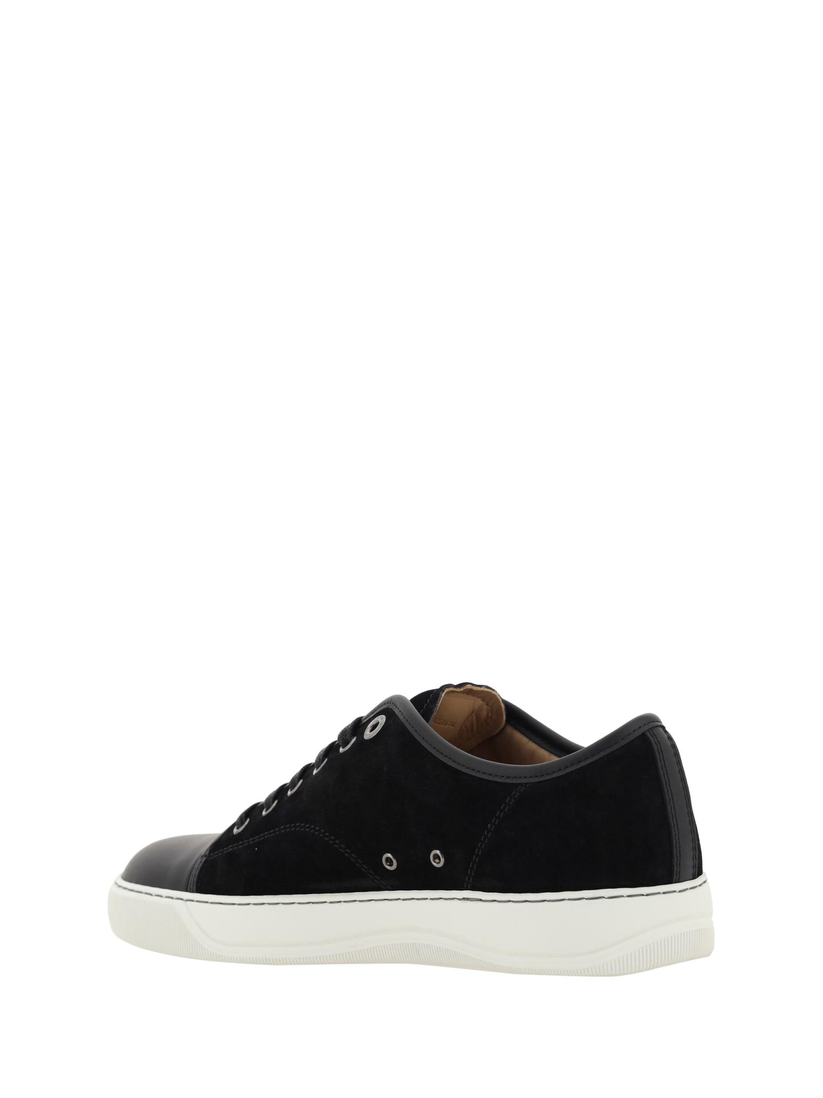 Black DBB1 Suede & Patent Leather Sneakers Product Image