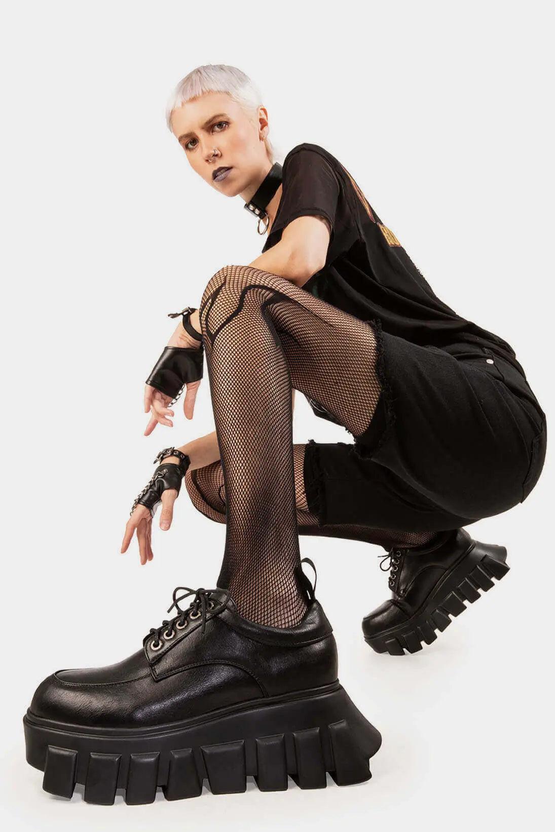 Black Hole Chunky Platform Sneakers Product Image