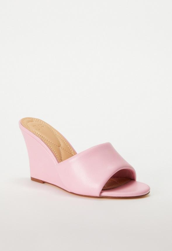 JustFab Margaux Platform Loafer Pump Womens Black/ White Size 8.5 Product Image