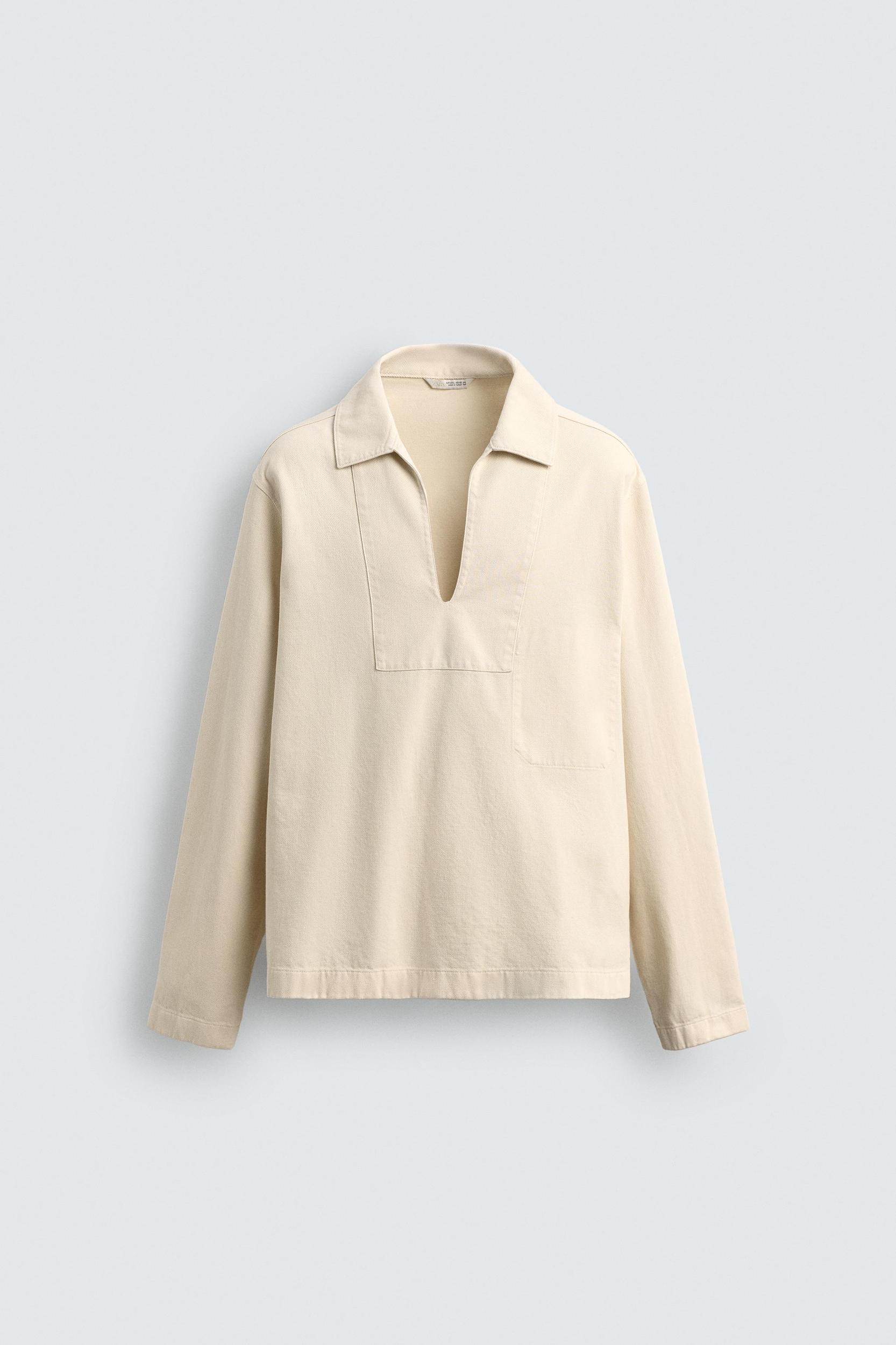 WASHED TEXTURED OVERSHIRT Product Image