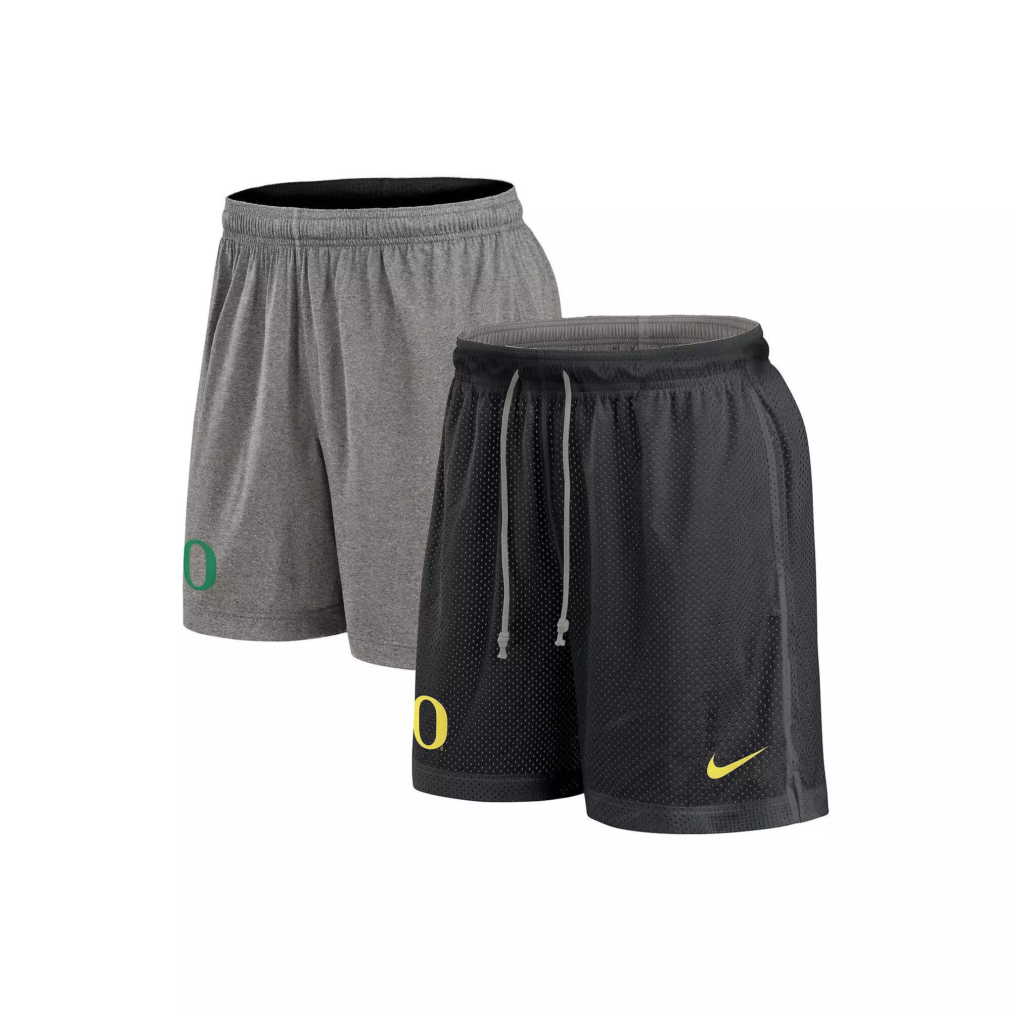 Men's Nike Purple/Heather Gray LSU Tigers Player Reversible Shorts, Size: Medium Product Image