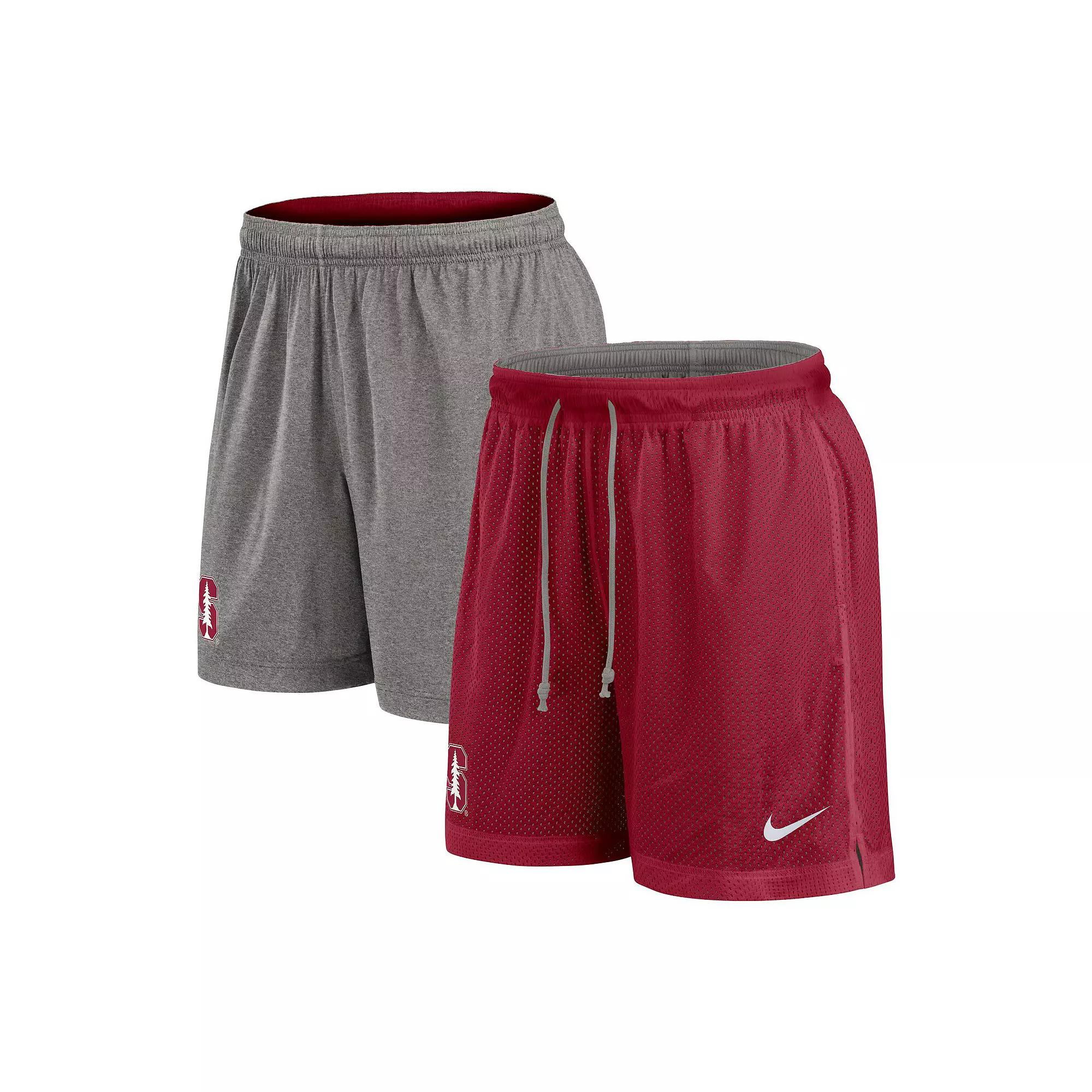 Men's Nike Scarlet/Heather Gray Ohio State Buckeyes Player Reversible Shorts,  Product Image