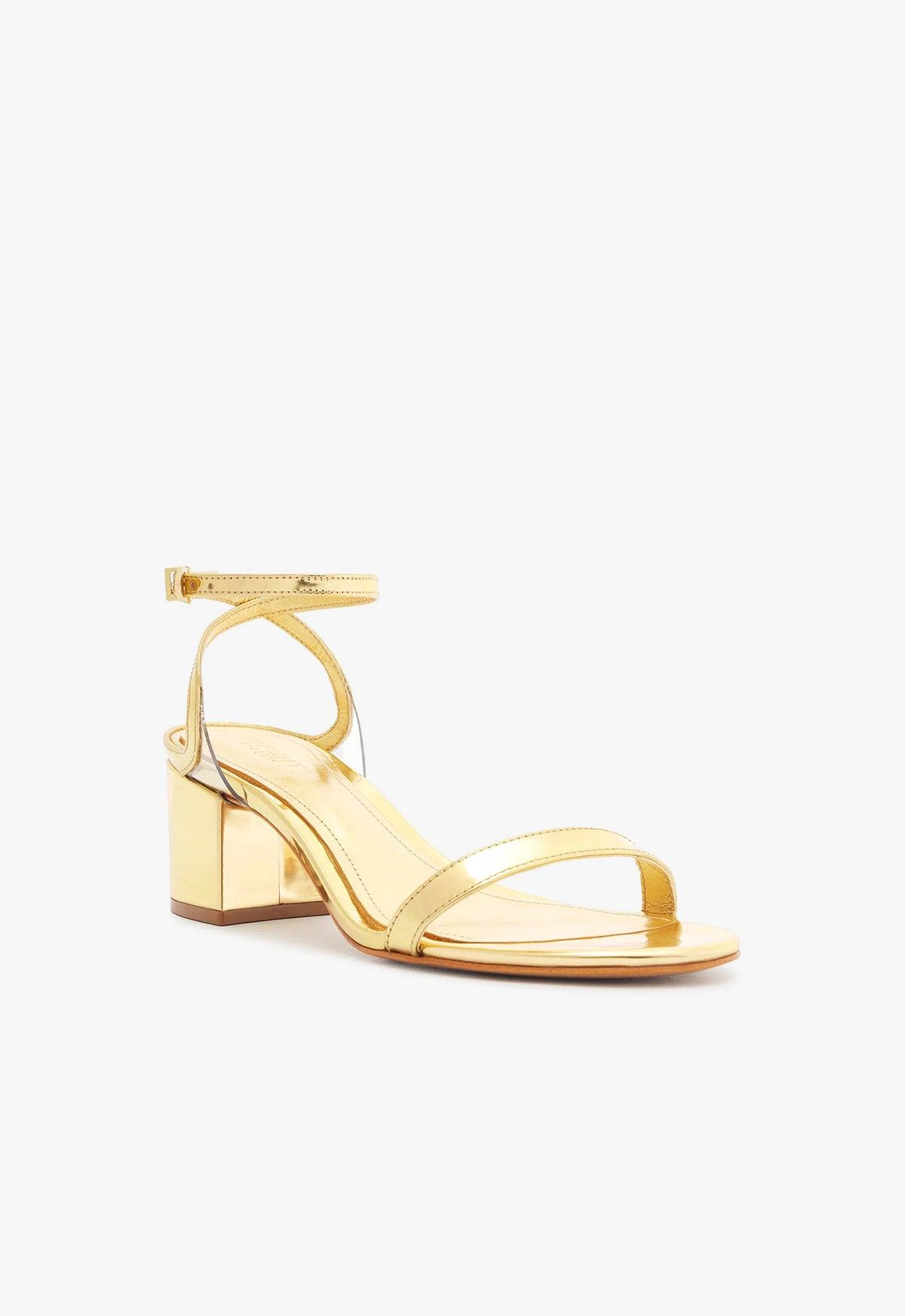 Skye Mid Block Specchio Leather Sandal Female Product Image