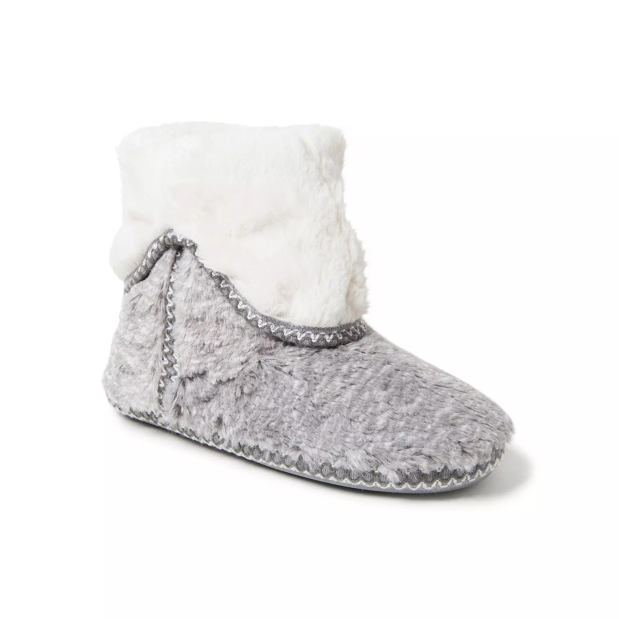Dearfoams Faux Fur Fold-Down Women's Slippers,  Product Image
