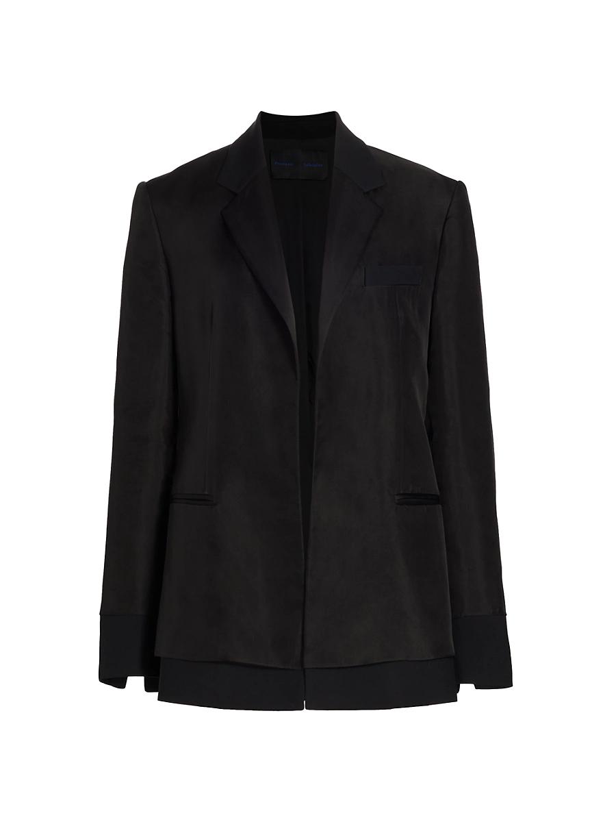 Womens Bronte Organza-Trim Wool Jacket Product Image