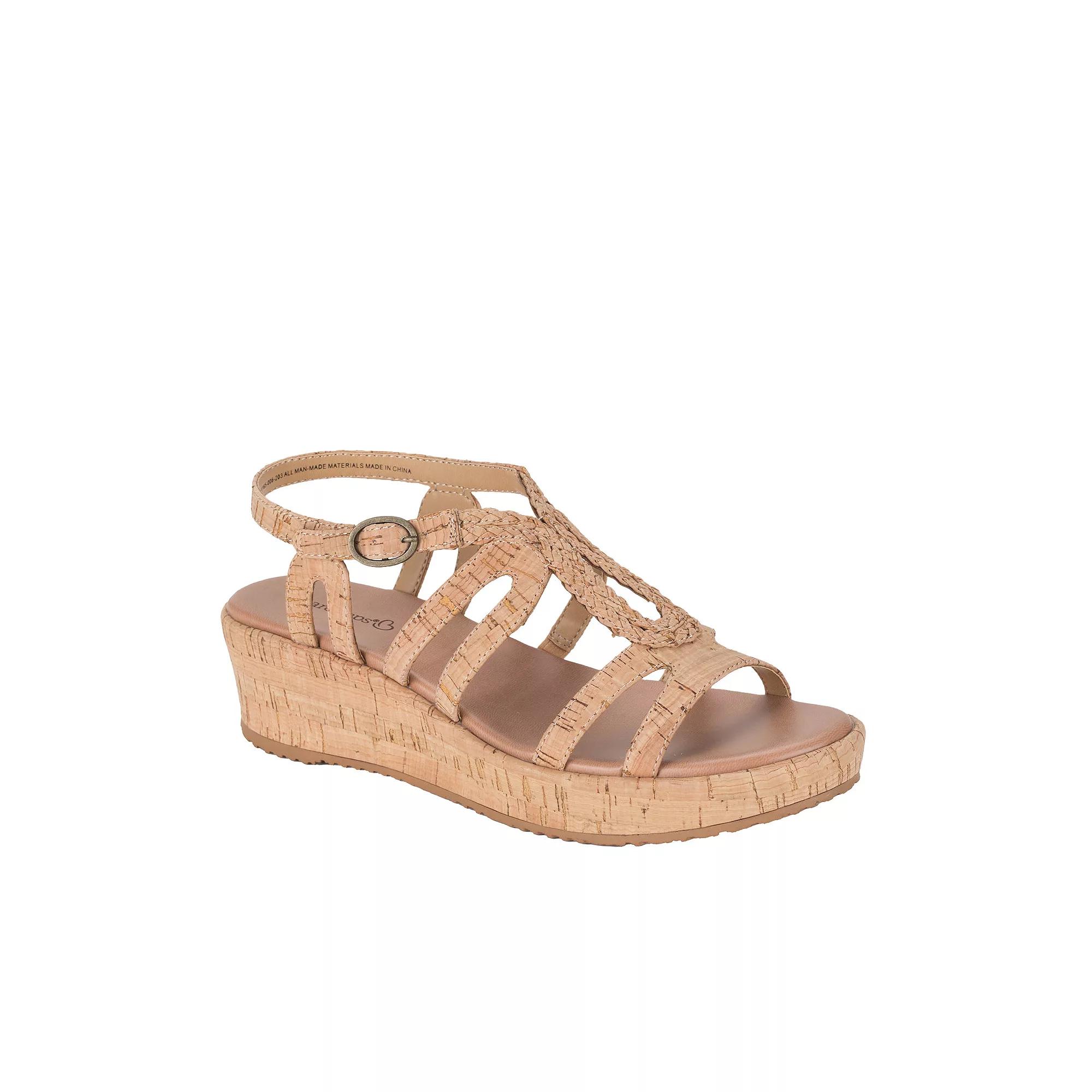 Baretraps Wilma Women's Wedge Sandals, Size: 5.5, Natural Brown Product Image