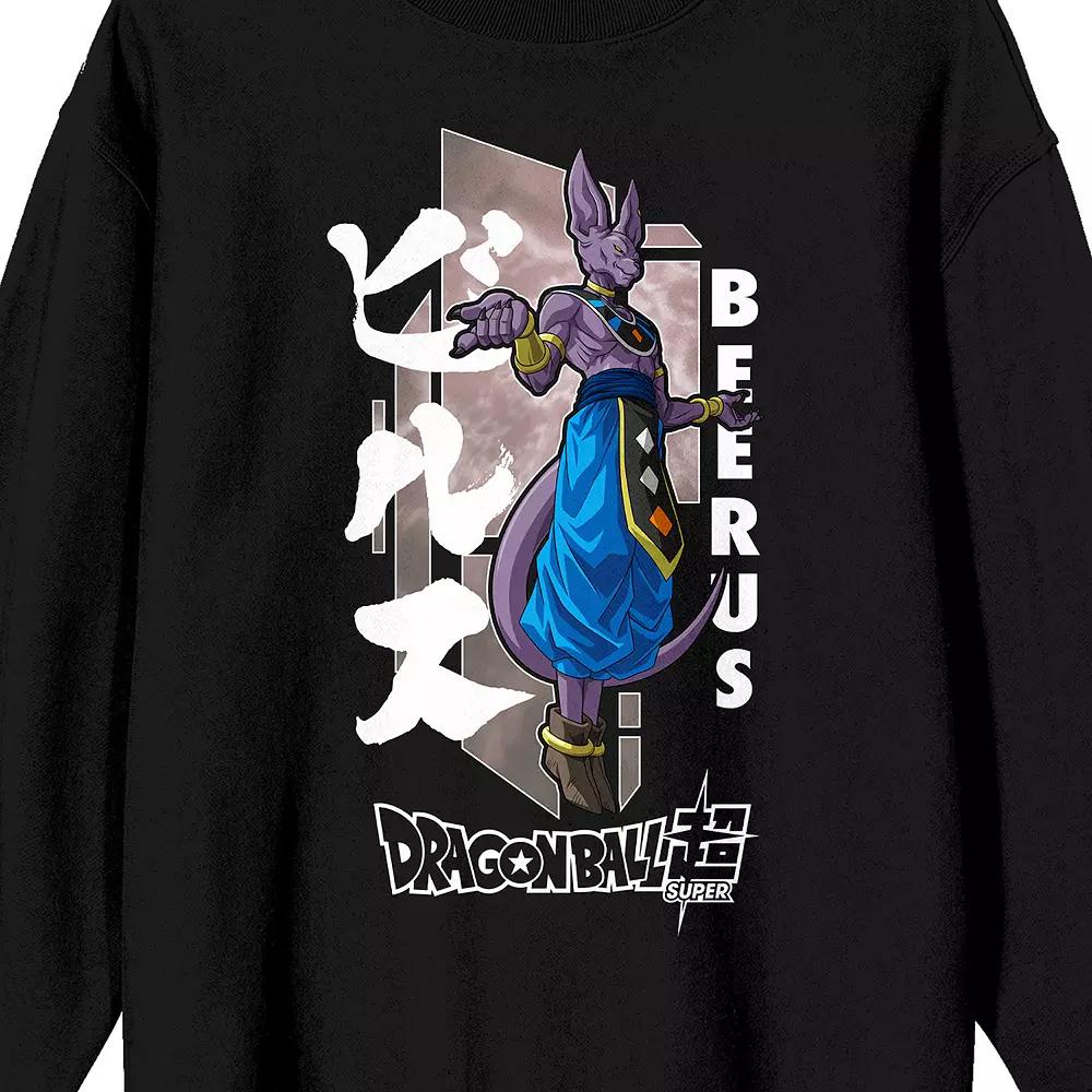 Men's Dragon Ball Super Beerus Long Sleeve Graphic Tee,  Product Image