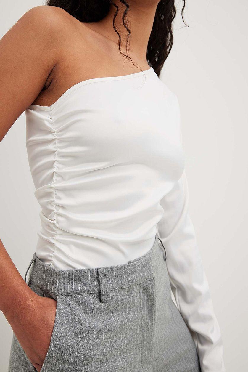 Gathered Front Satin Body Product Image