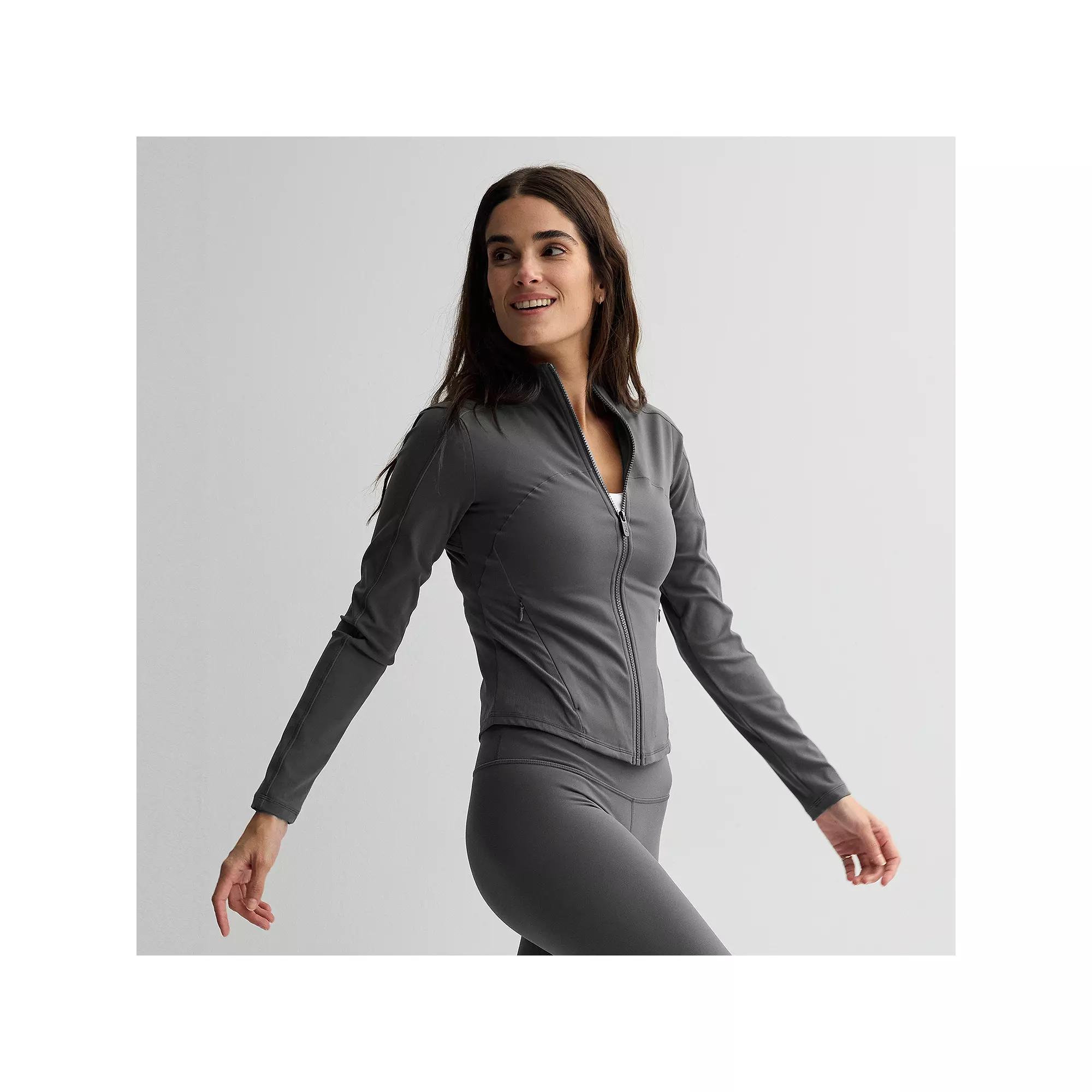 Women's FLX Affirmation Full Zip Jacket, Size: XS, Storm Black Product Image