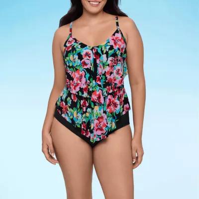 Trimshaper Ronnie Tankini Swimsuit Top Product Image