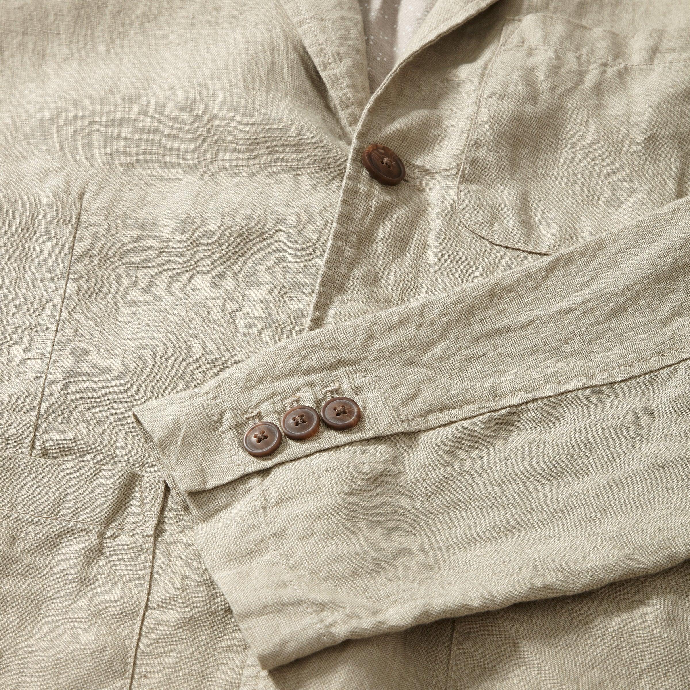 Aventura Washed Linen Blazer - Safari Product Image