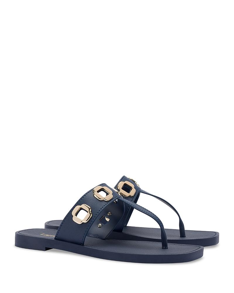Larroude Womens Milan Grommet Thong Sandals Product Image